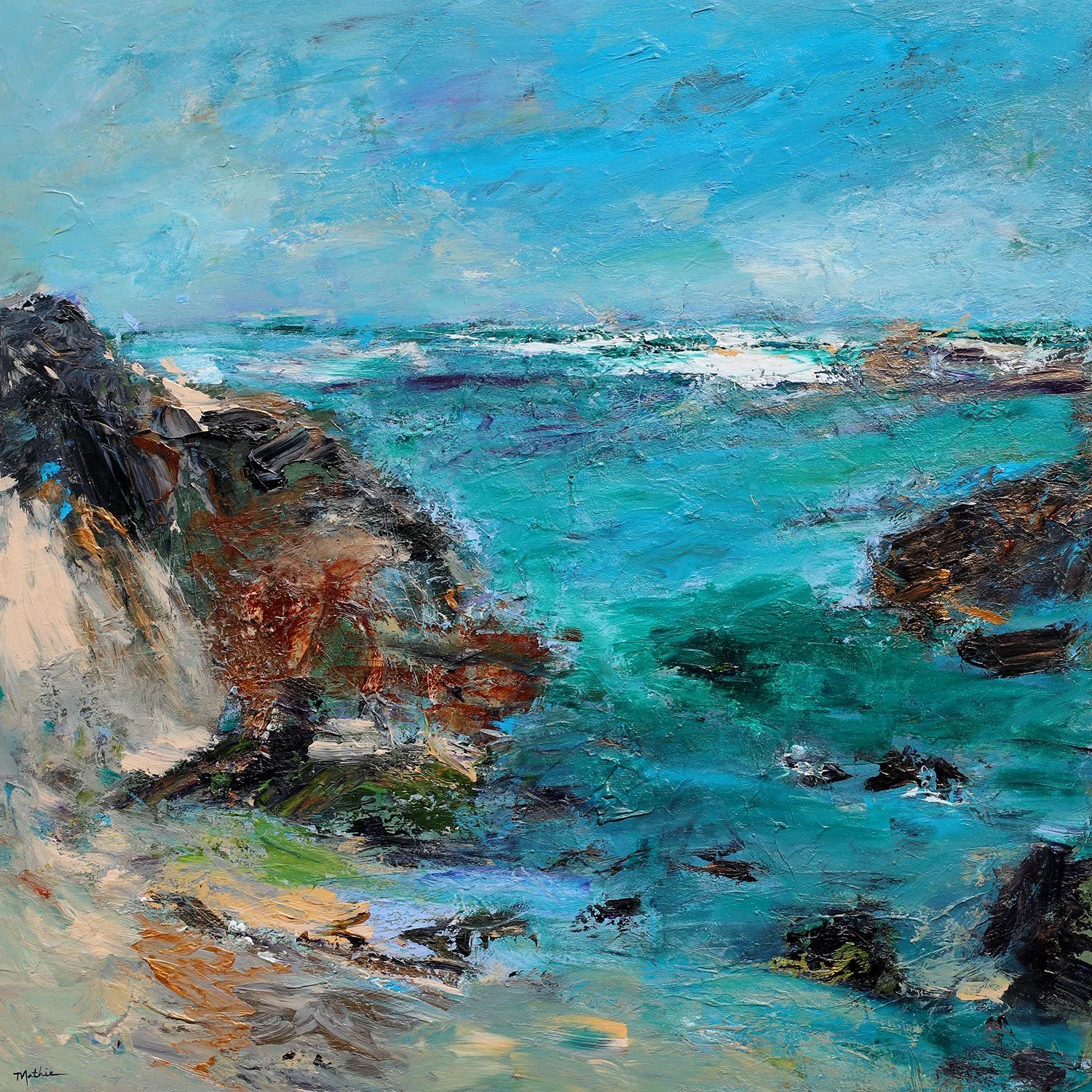 Christopher Mathie 
 Peace and Calm  
36x36 
acrylic 
$3,000