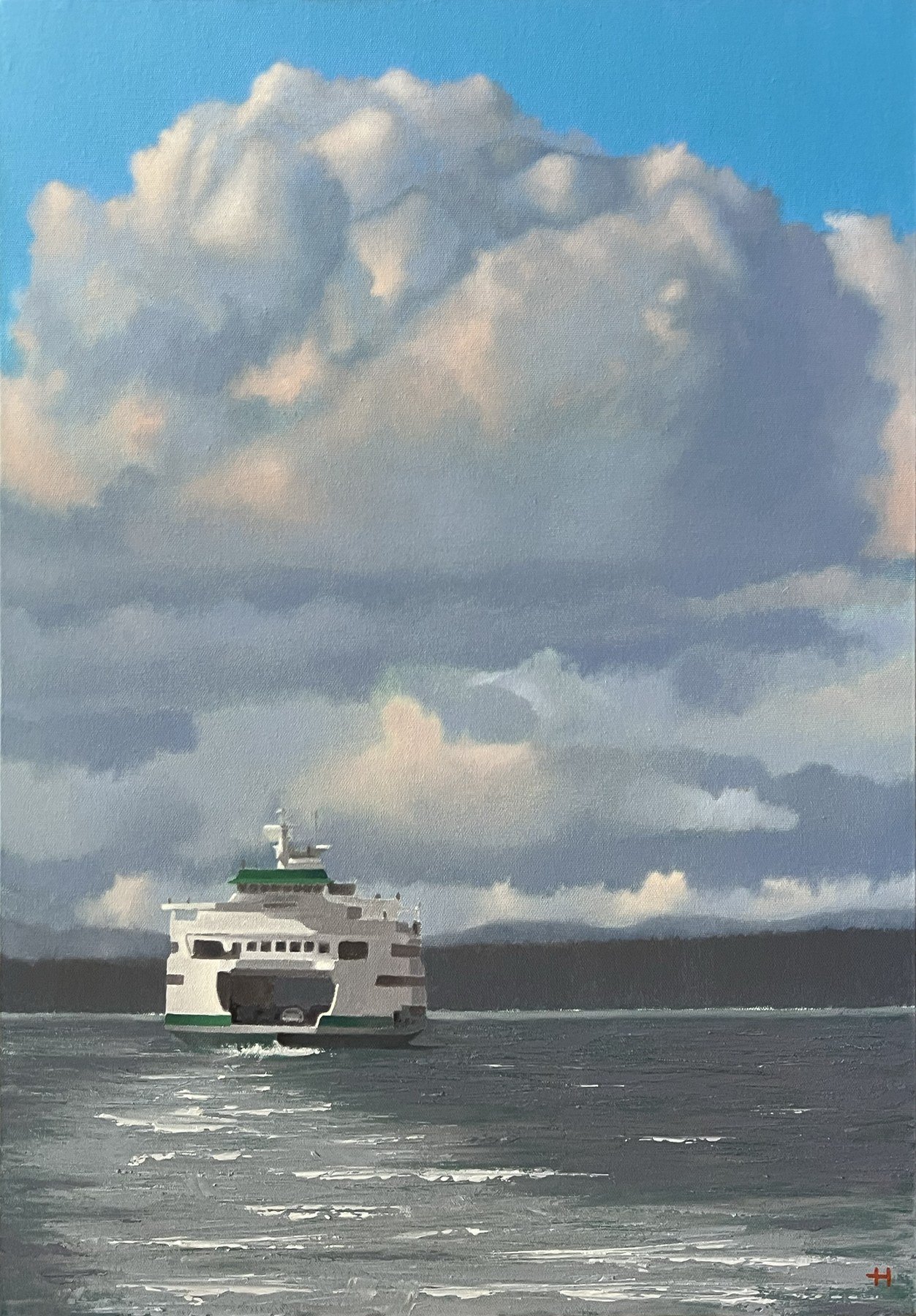 Chris Holt 
 Going Home  
24x18 
oil on canvas 
$1,350