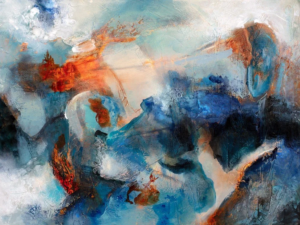 Chuck Gumpert -  Pacific Transference  
oil &amp; mixed media 36x48 
$3,800