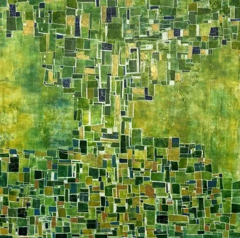 Jay Lazerwitz 
 Inside Out  
24x24 
encaustic and oil 
$1,500
