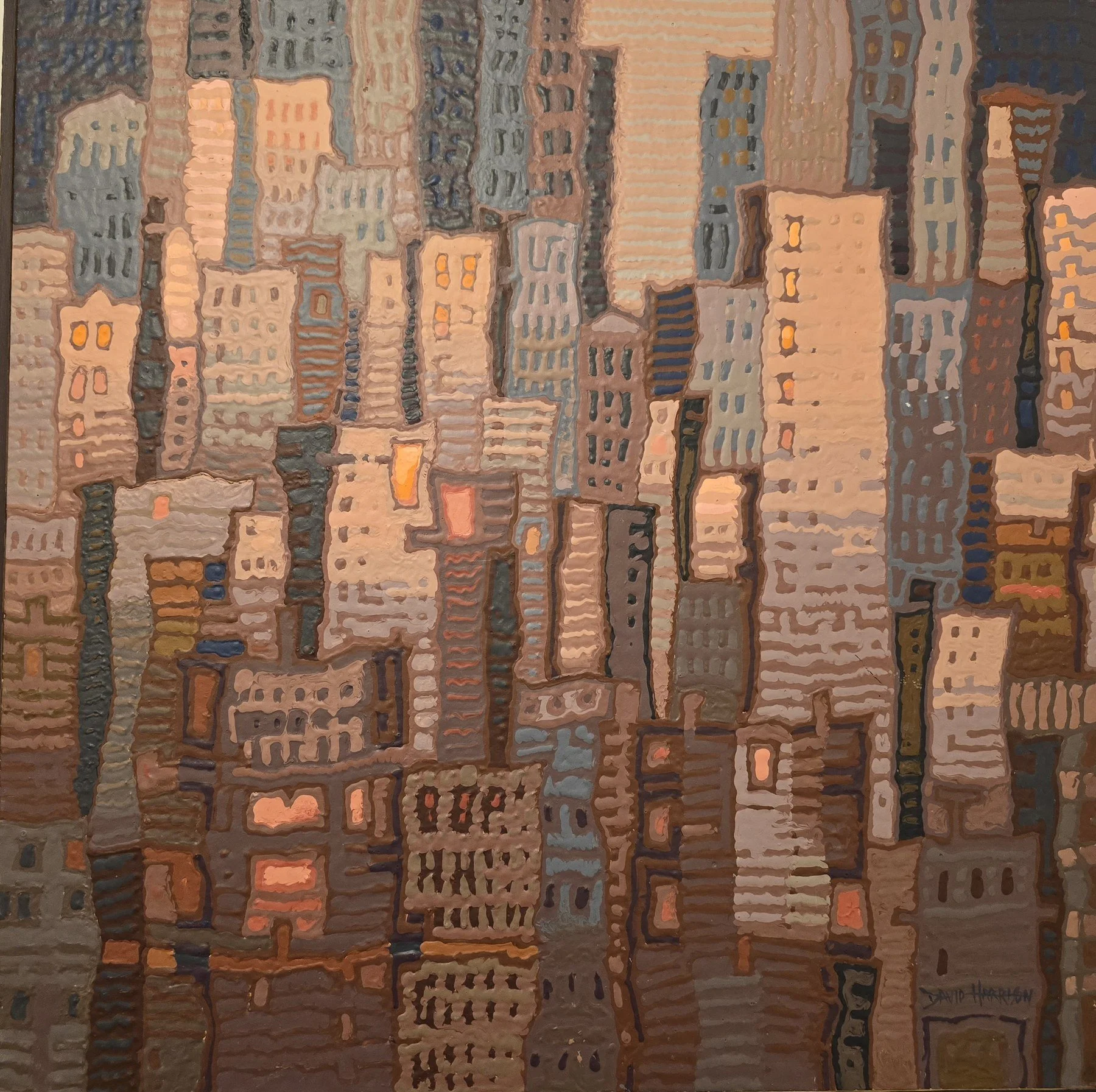 David Harrison 
 Next Door  
24x24 
acrylic 
$1,250