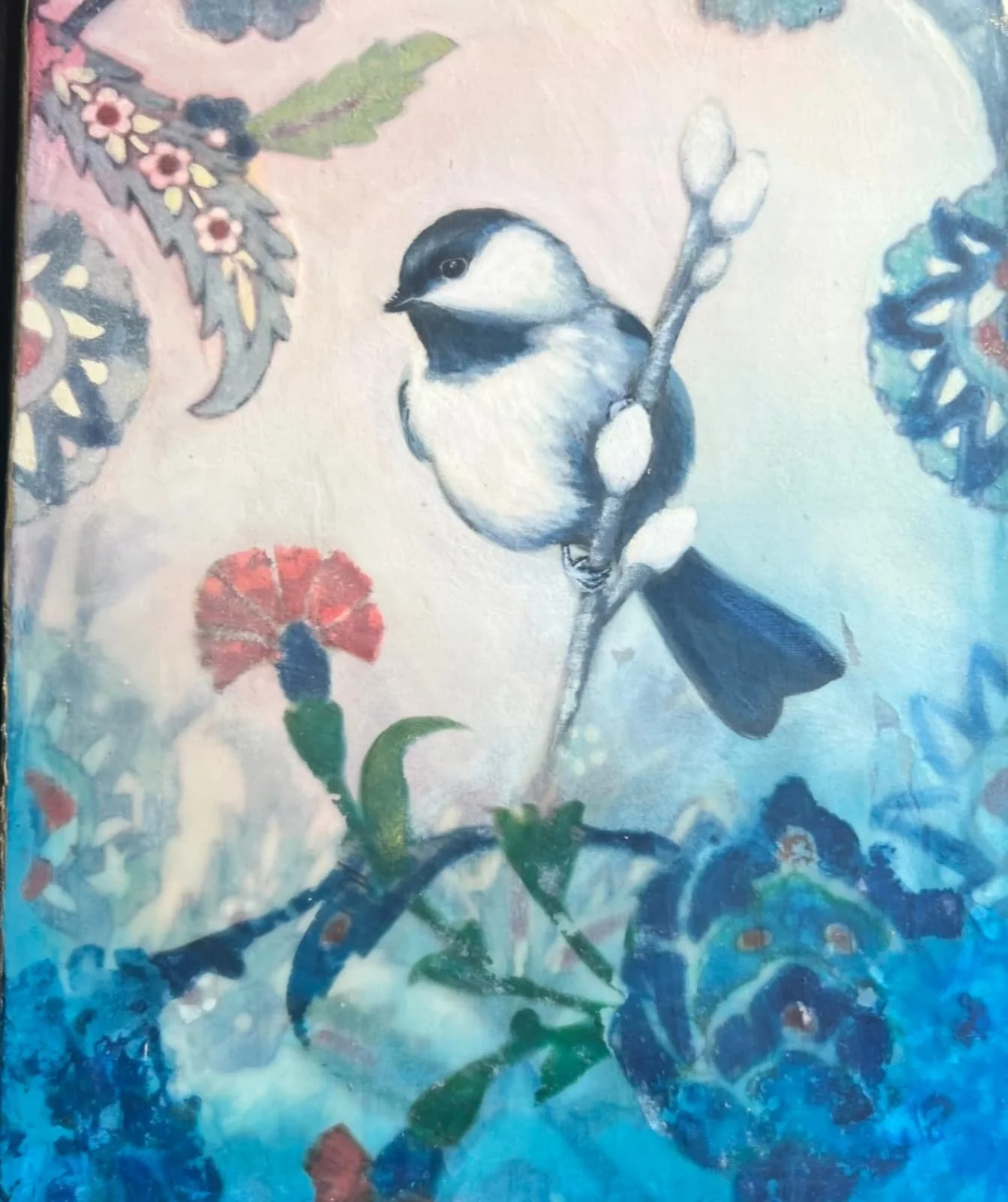 Debbie Bianchi 
 A Garden Remembered  
10x8 
mixed media on canvas 
$240