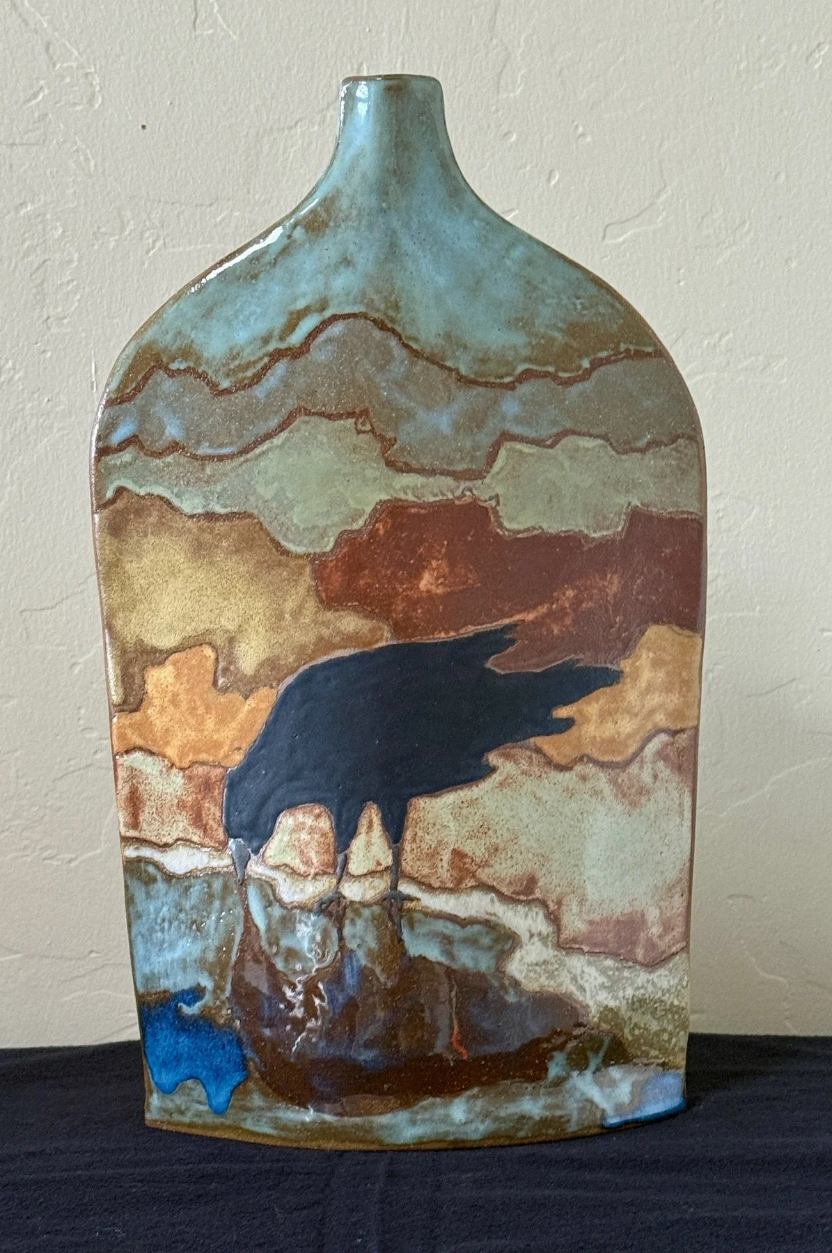 Layne Cook 
 Reflection  
clay vessel 
$700