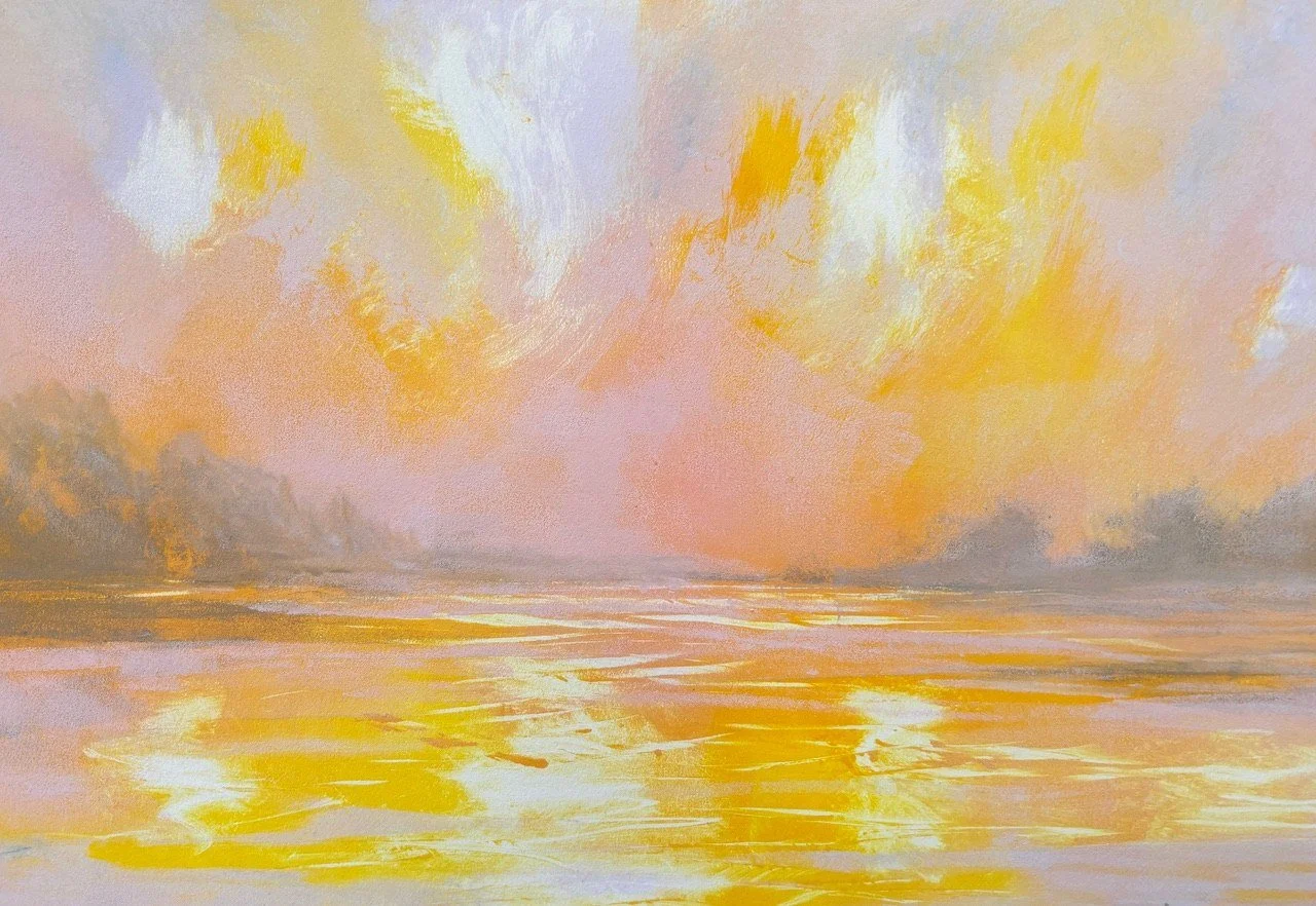 Leigh Knowles 
 A Rare Moment  
12x16 
monotype oil based ink on cotton paper (1 of 1) 
$780