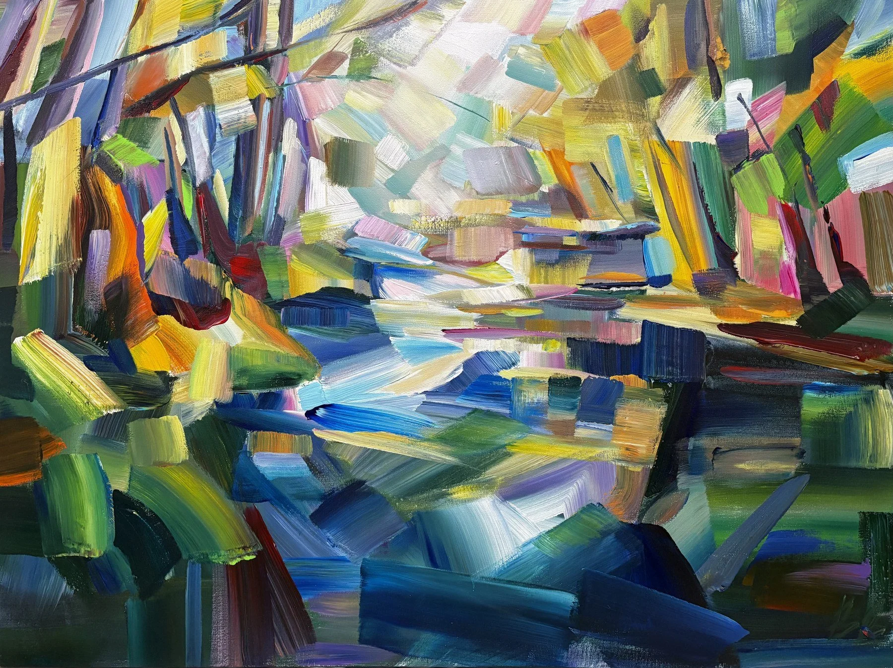 Brooke Borcherding 
 Kaleidoscope Discovery  
30x40 
acrylic on canvas 
$2,900