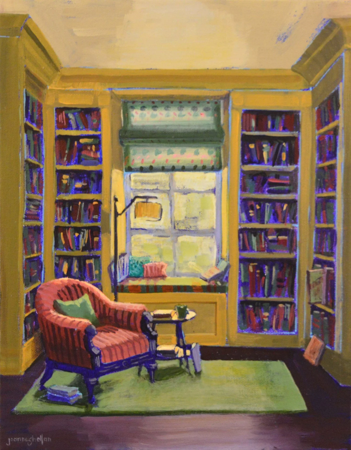 Joanne Shellan 
 Snug  
14x11 
acrylic on canvas 
$600