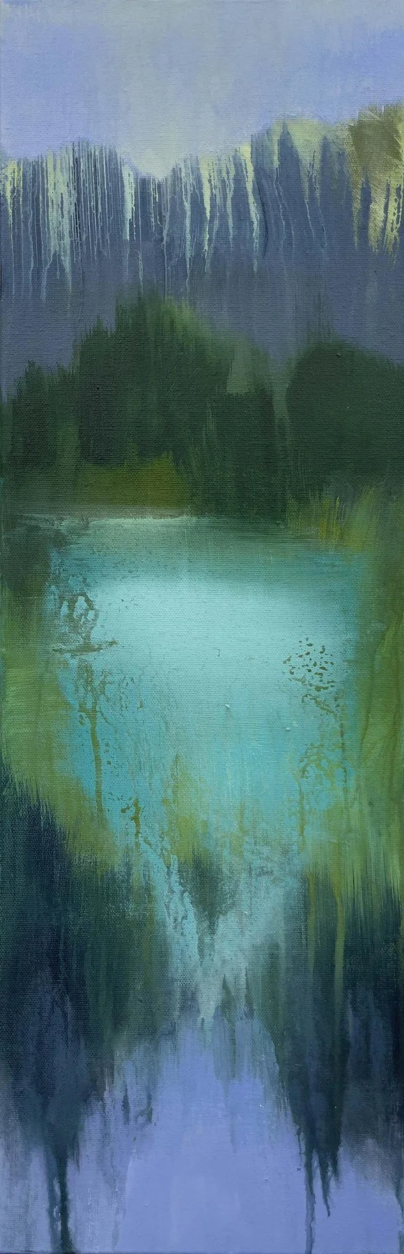 Lisa Lamoreaux -  Beyond Reason VIII  
acrylic 24x10 
$495