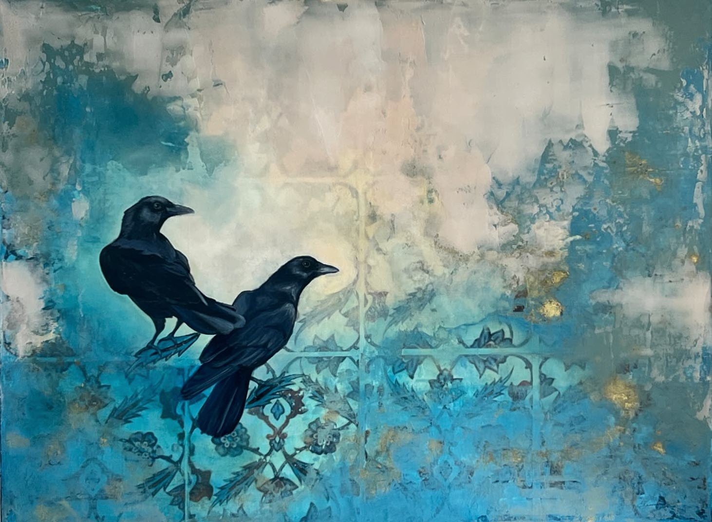 Debbie Bianchi 
 Izmir  
30x40 
acrylic and mixed media on canvas 
$2,600