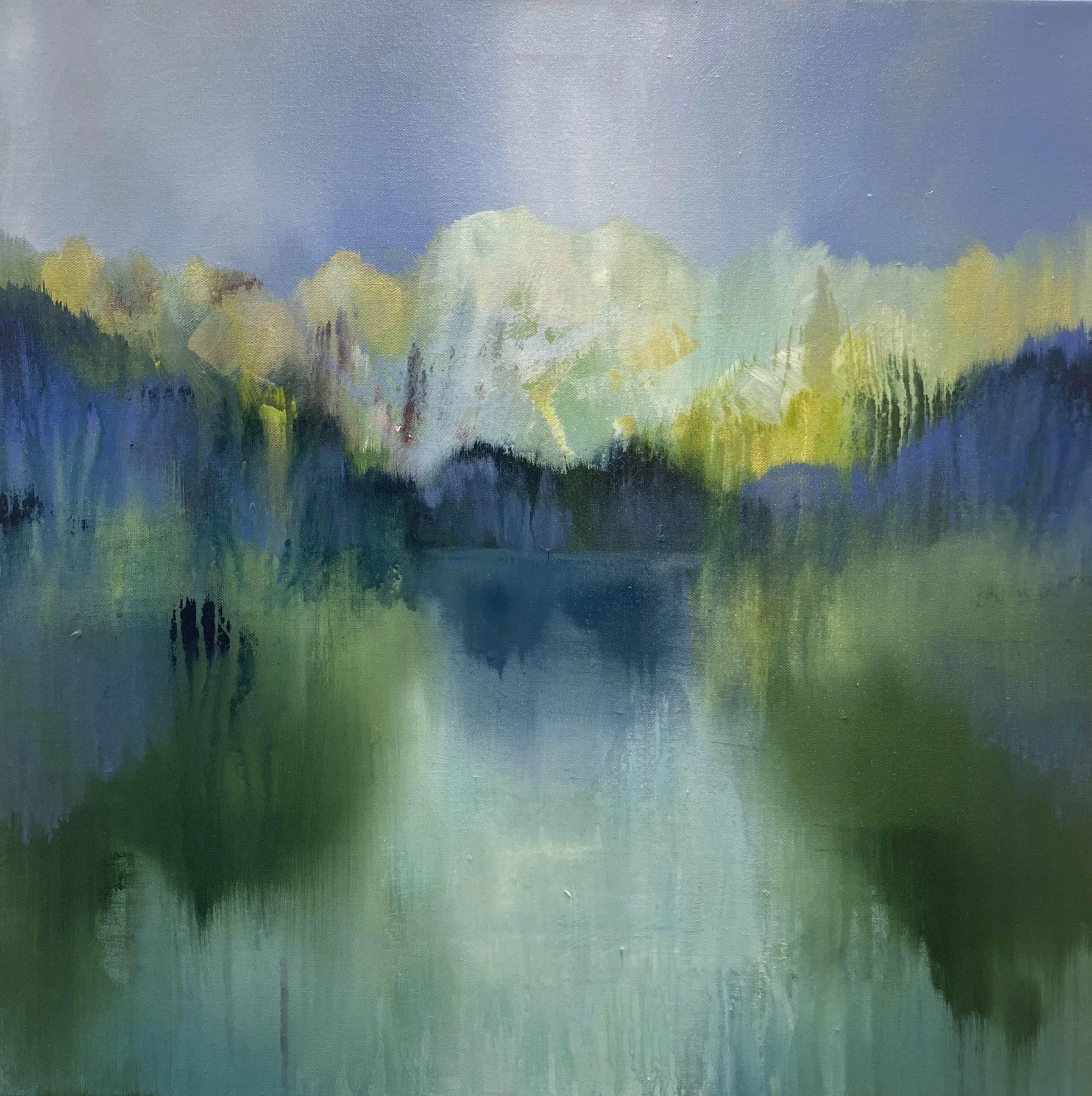 Lisa Lamoreaux -  On Another Plane  
acrylic 24x24 
$1,300