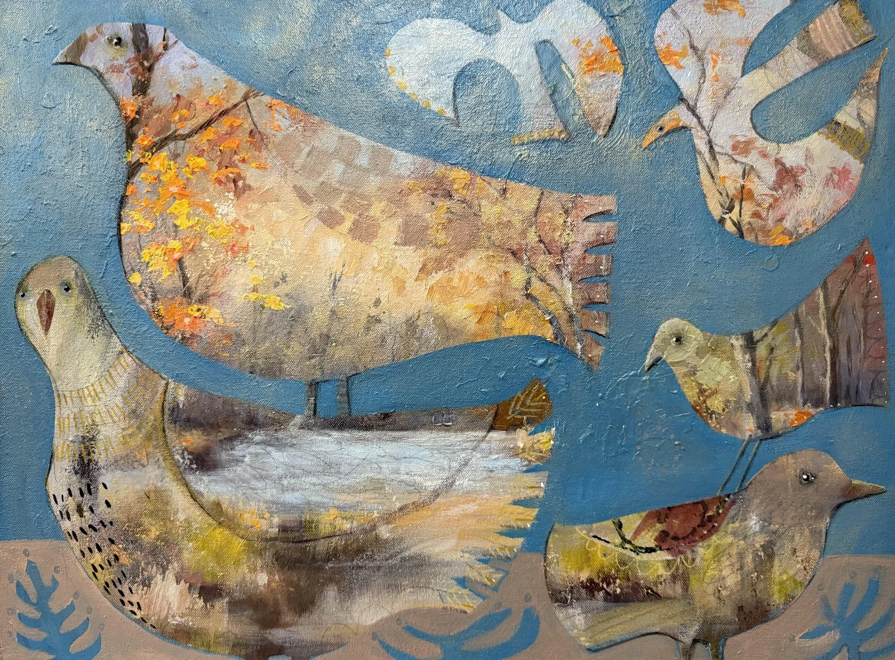 Steffanie Lorig 
 Celebration  
mixed media 
18x24 
$800