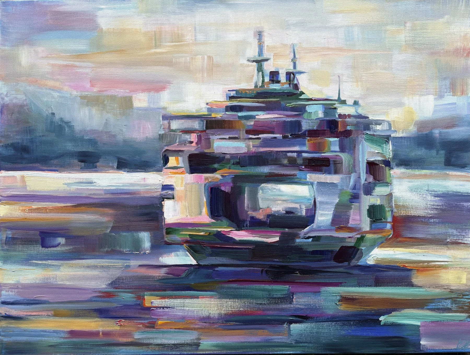 Brooke Borcherding 
 A Familiar Face  
30x40 
acrylic on canvas 
$2,900