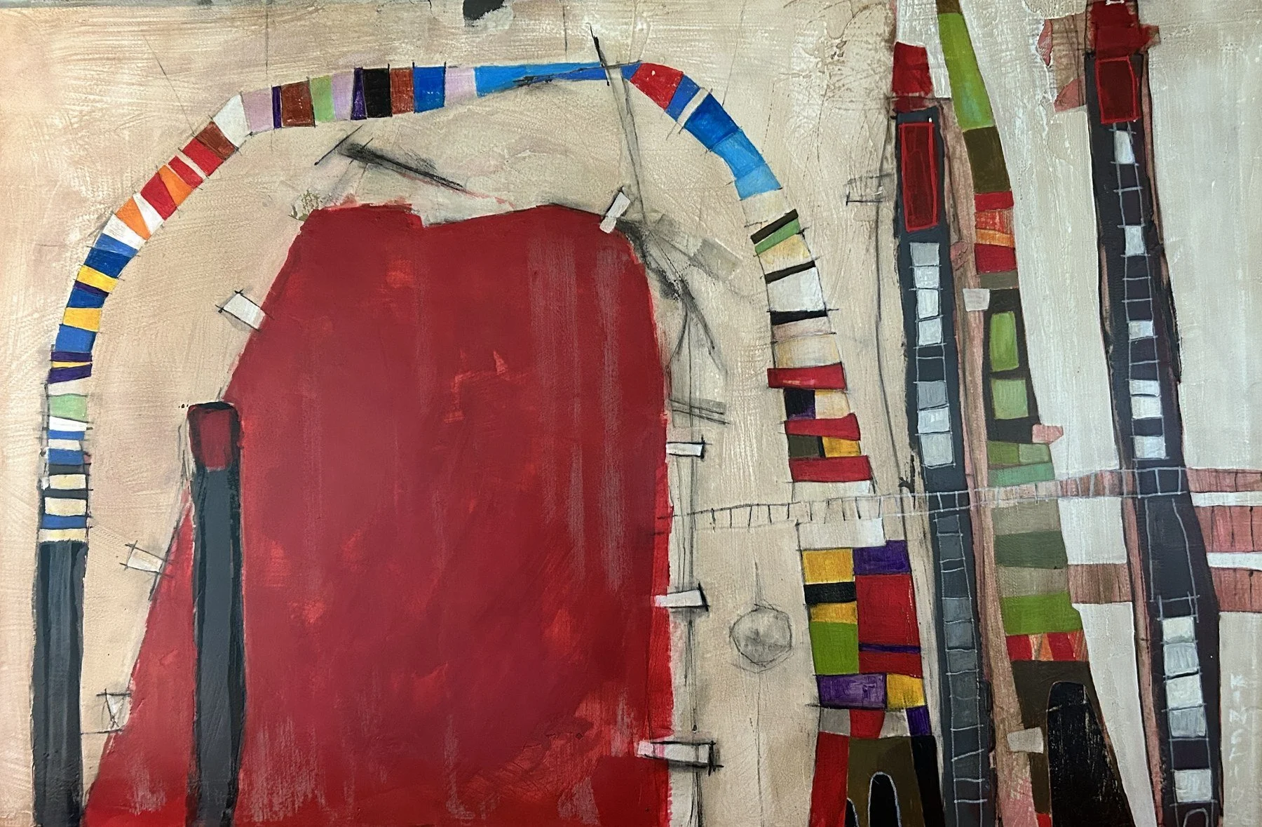 Billy Kincaid 
 Untitled II  
25x37 
acrylic latex pencil plaster on board 
$2,300