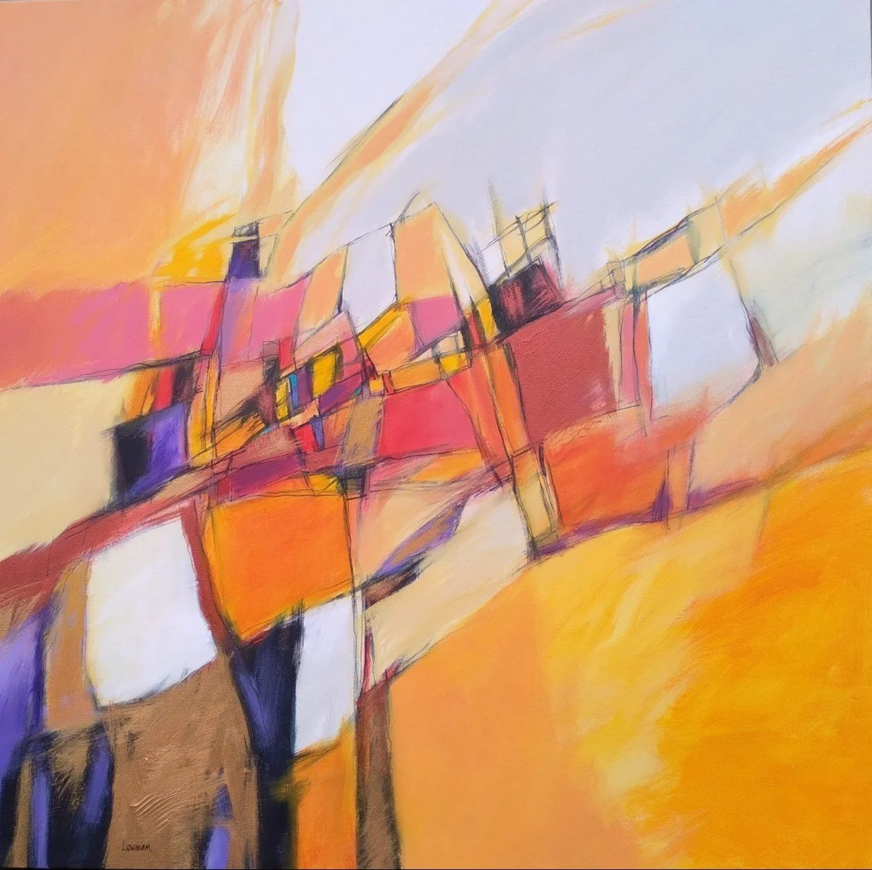 Leon Lowman -  Last Date  
acrylic 36x36 
$1,700