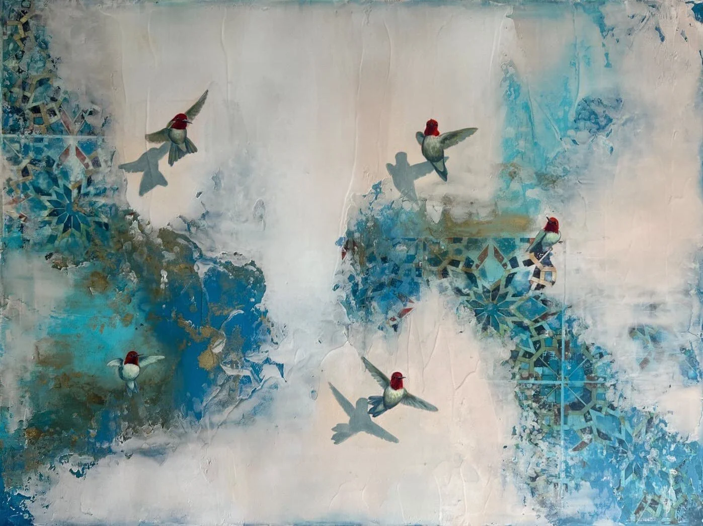 Debbie Bianchi 
 Inspiration  
30x40 
acrylic and mixed media on canvas 
$2,600