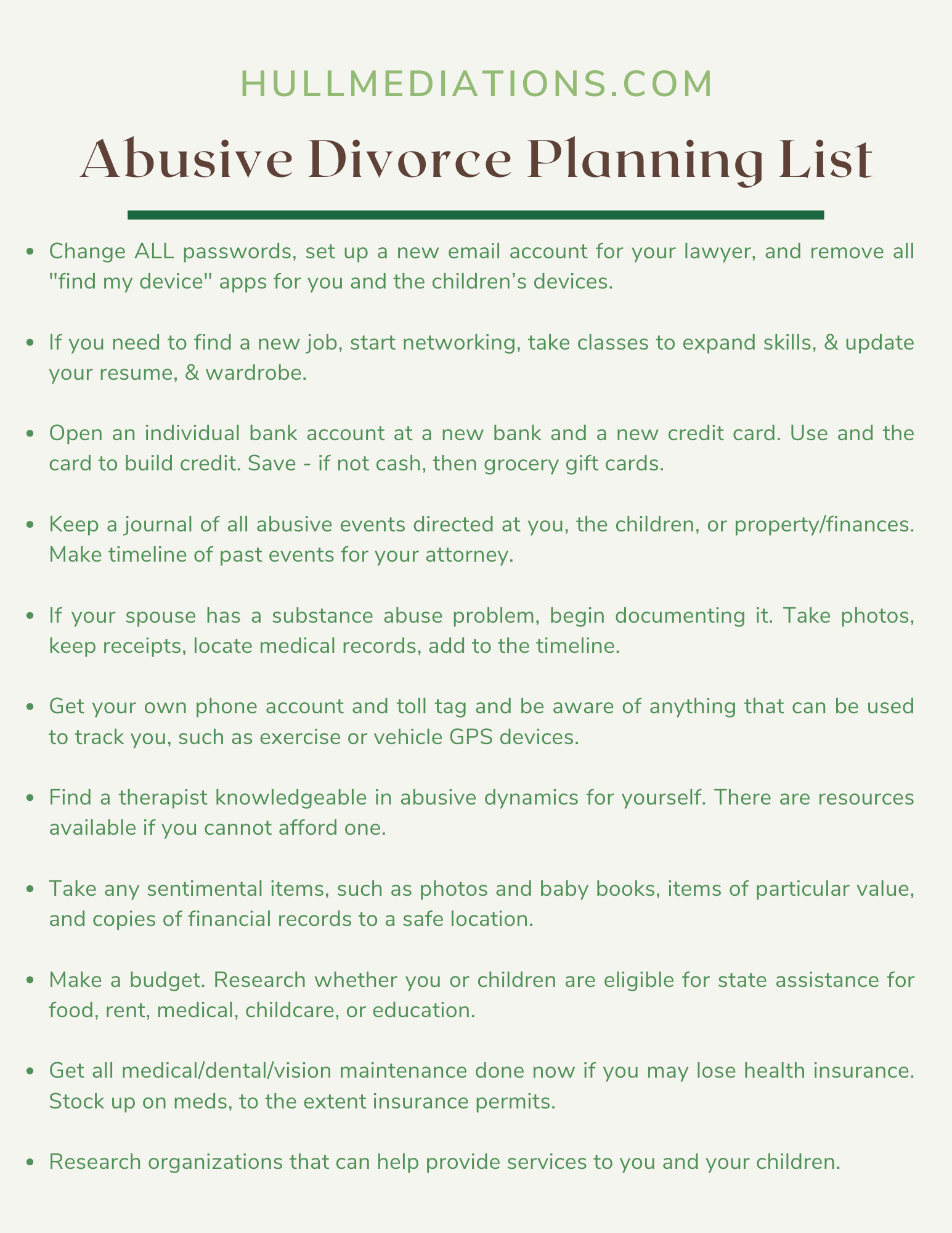 Printable Divorce Checklists Amicable Divorce Checklist Template