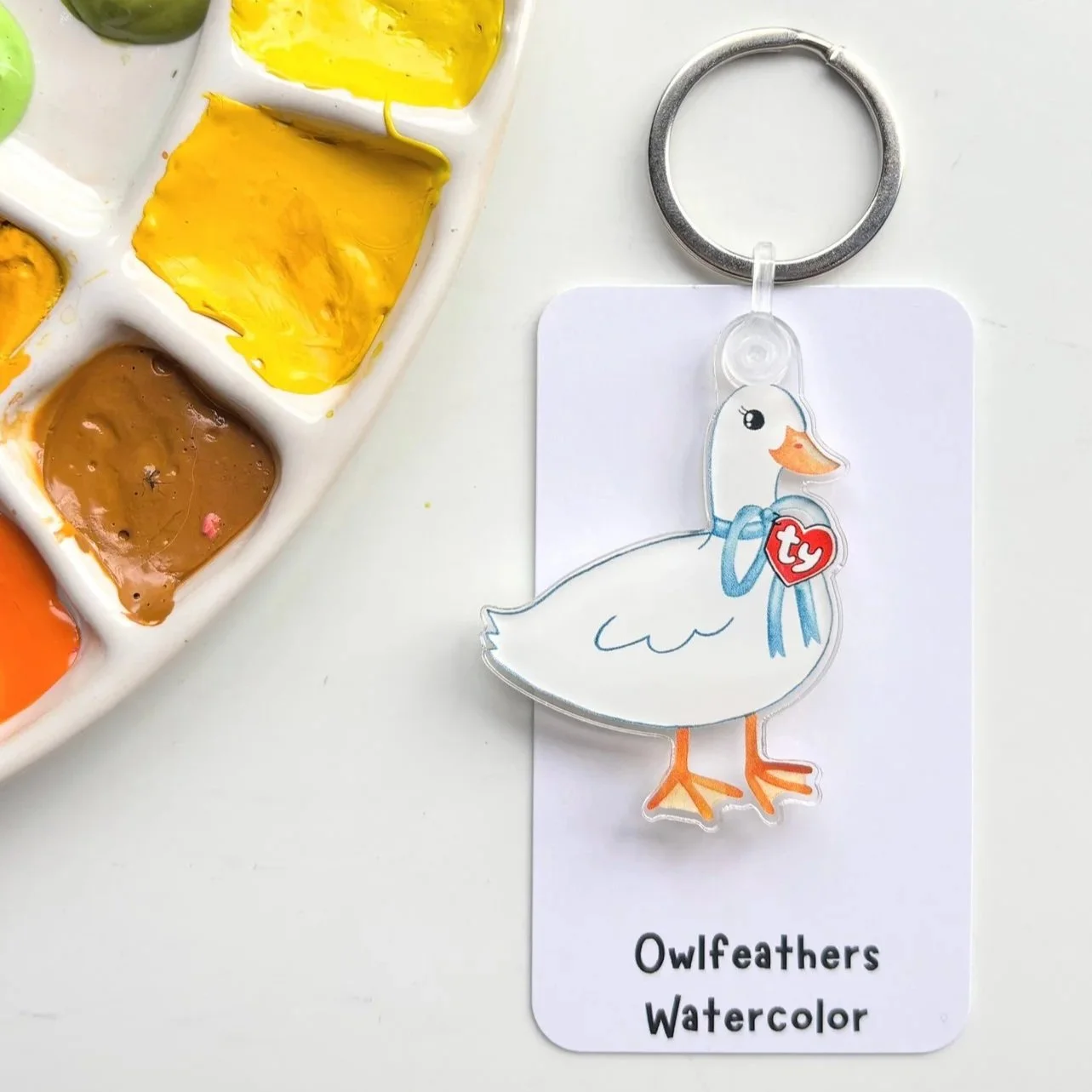 Retro TY Duck Keychain – 90s Nostalgia