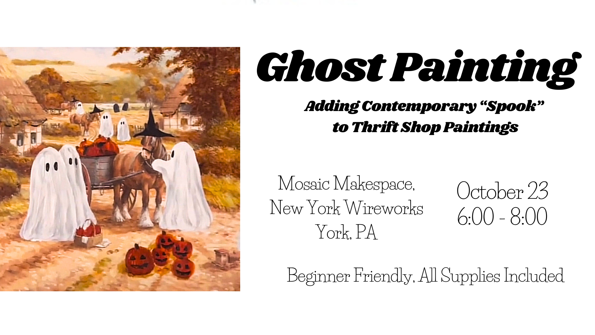 Ghost Painting Thrift Shop Flip