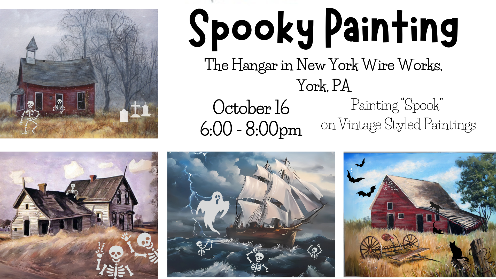 Spooky Painting Acrylic Painting Workshop