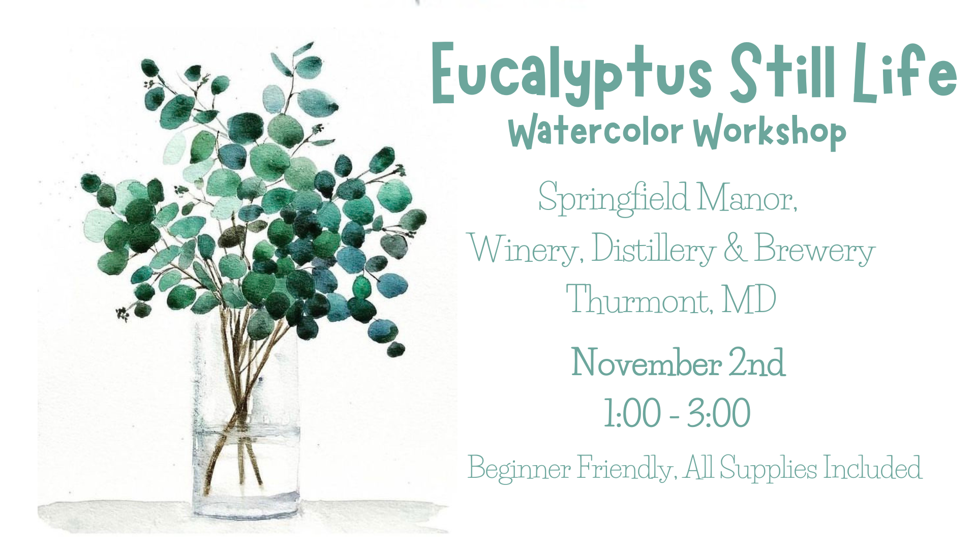 Eucalyptus Still Life Watercolor Workshop