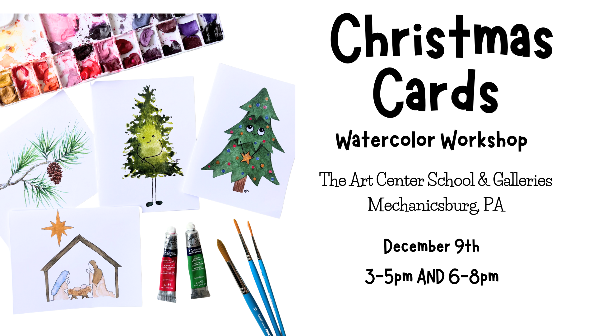 Christmas Cards Watercolor Workshop