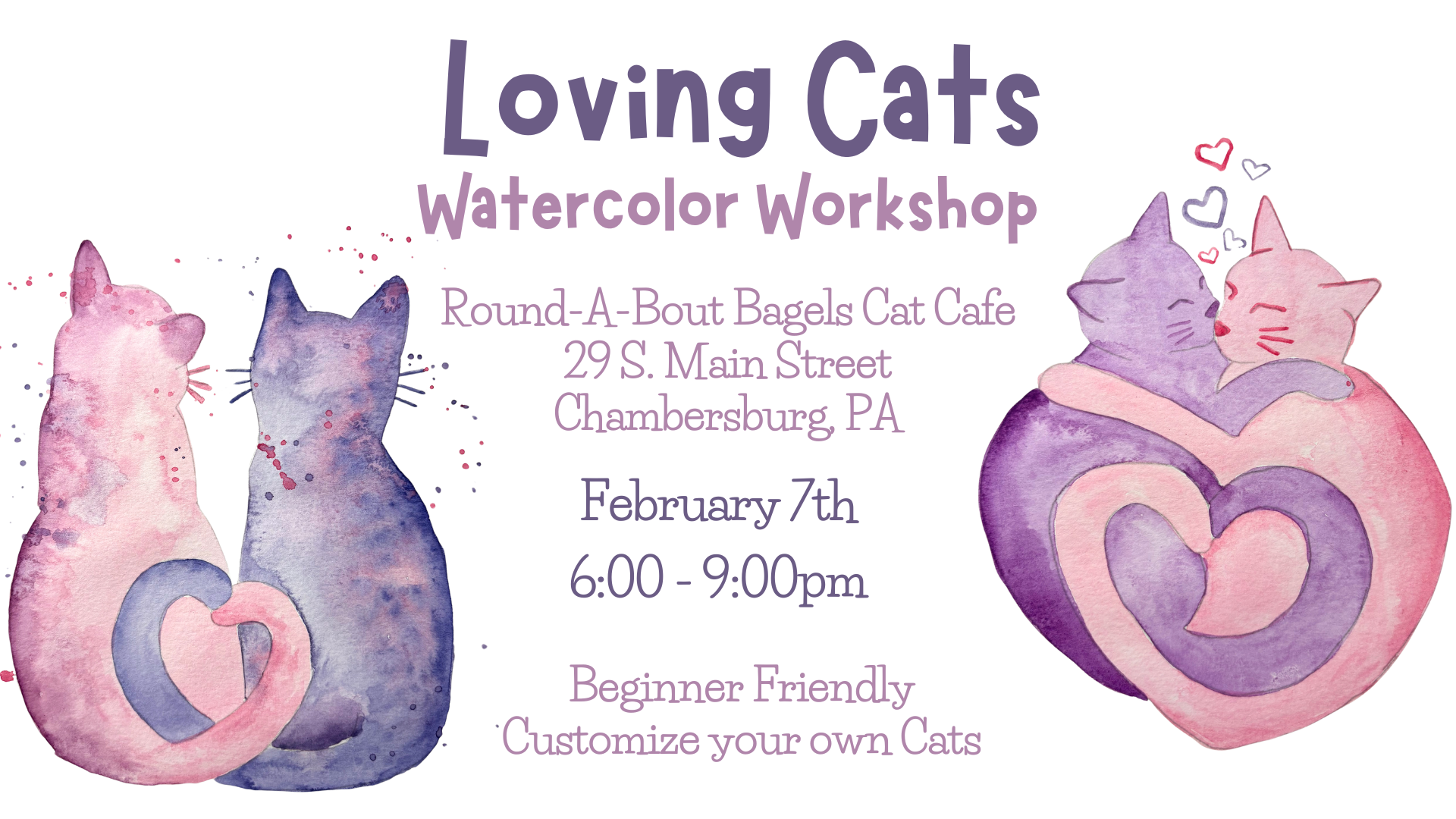 Loving Cats Watercolor Workshop