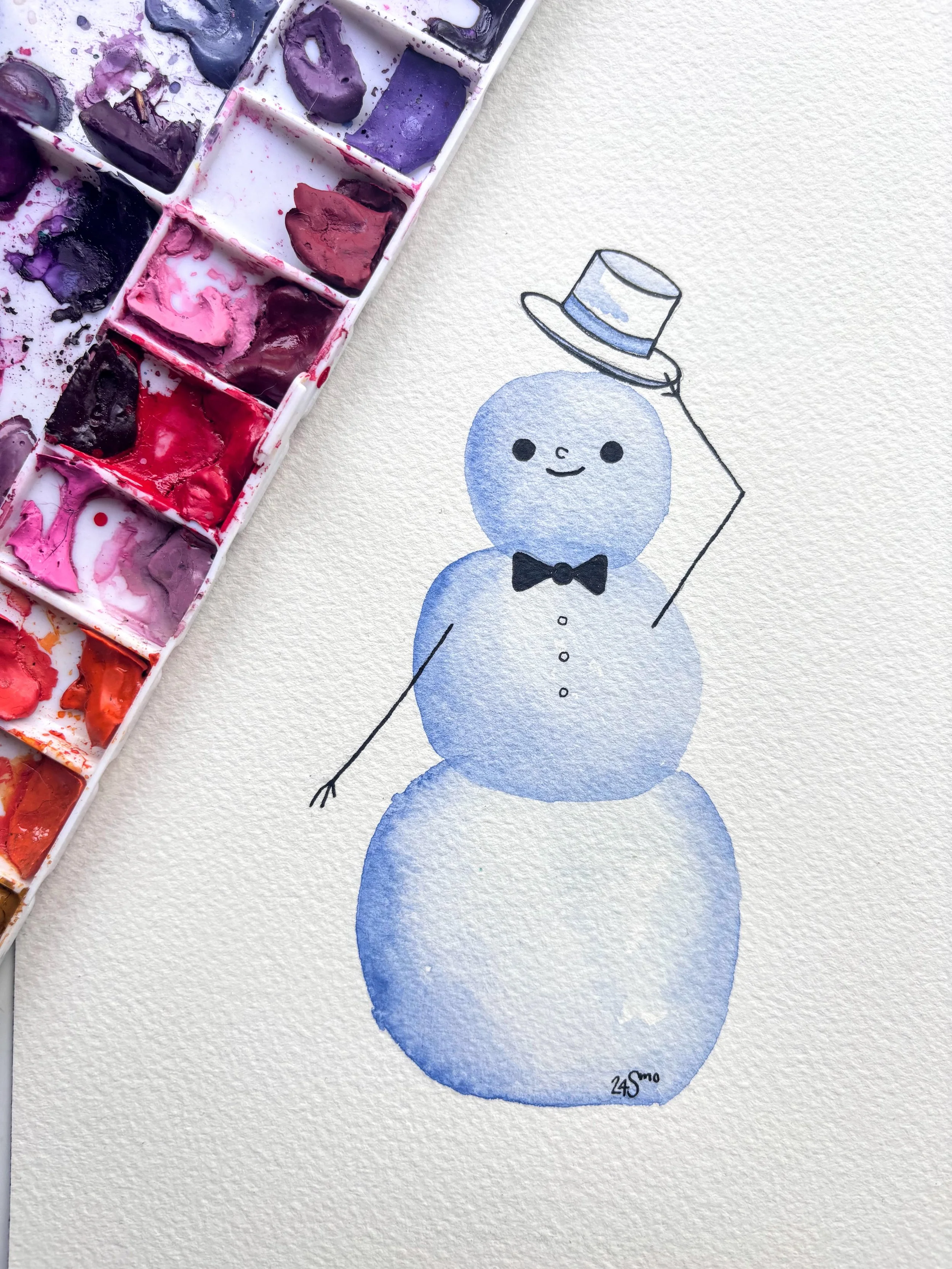 Snowmen and Pine Trees 2.jpg