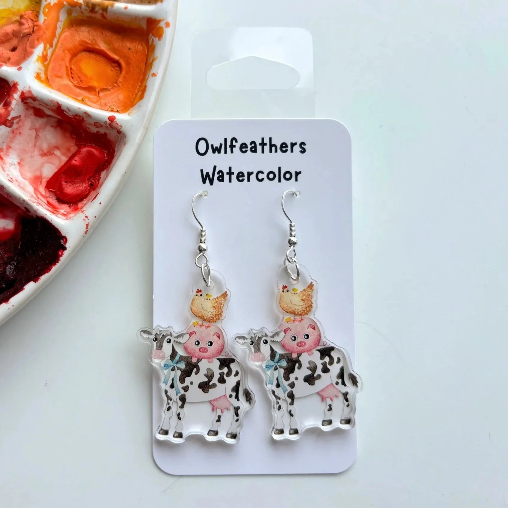 Cow and Friends Earrings