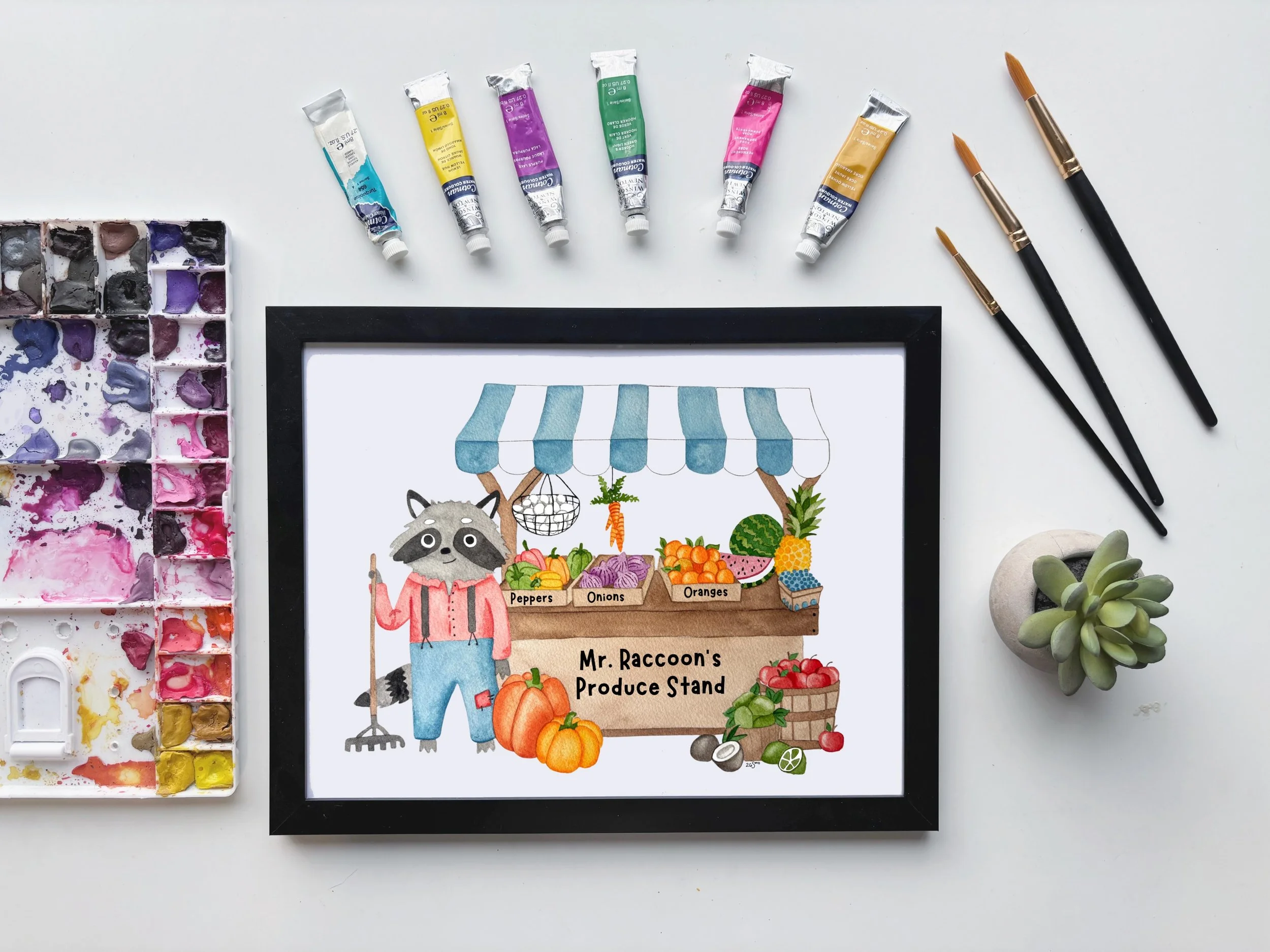 Raccoon Produce Print.jpg
