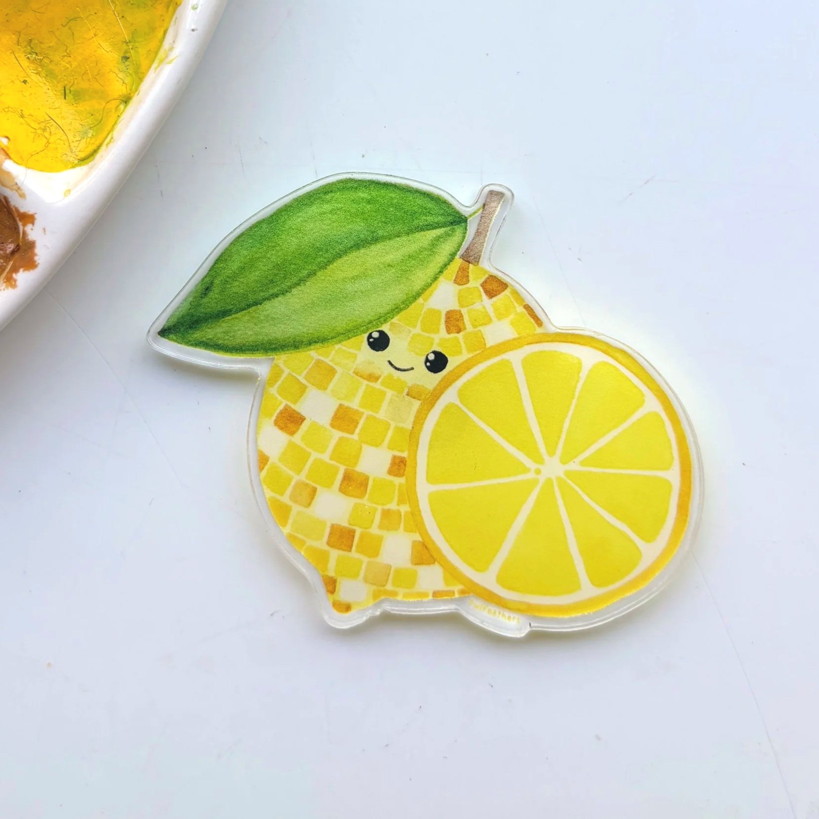 Disco Lemon Acrylic Magnet
