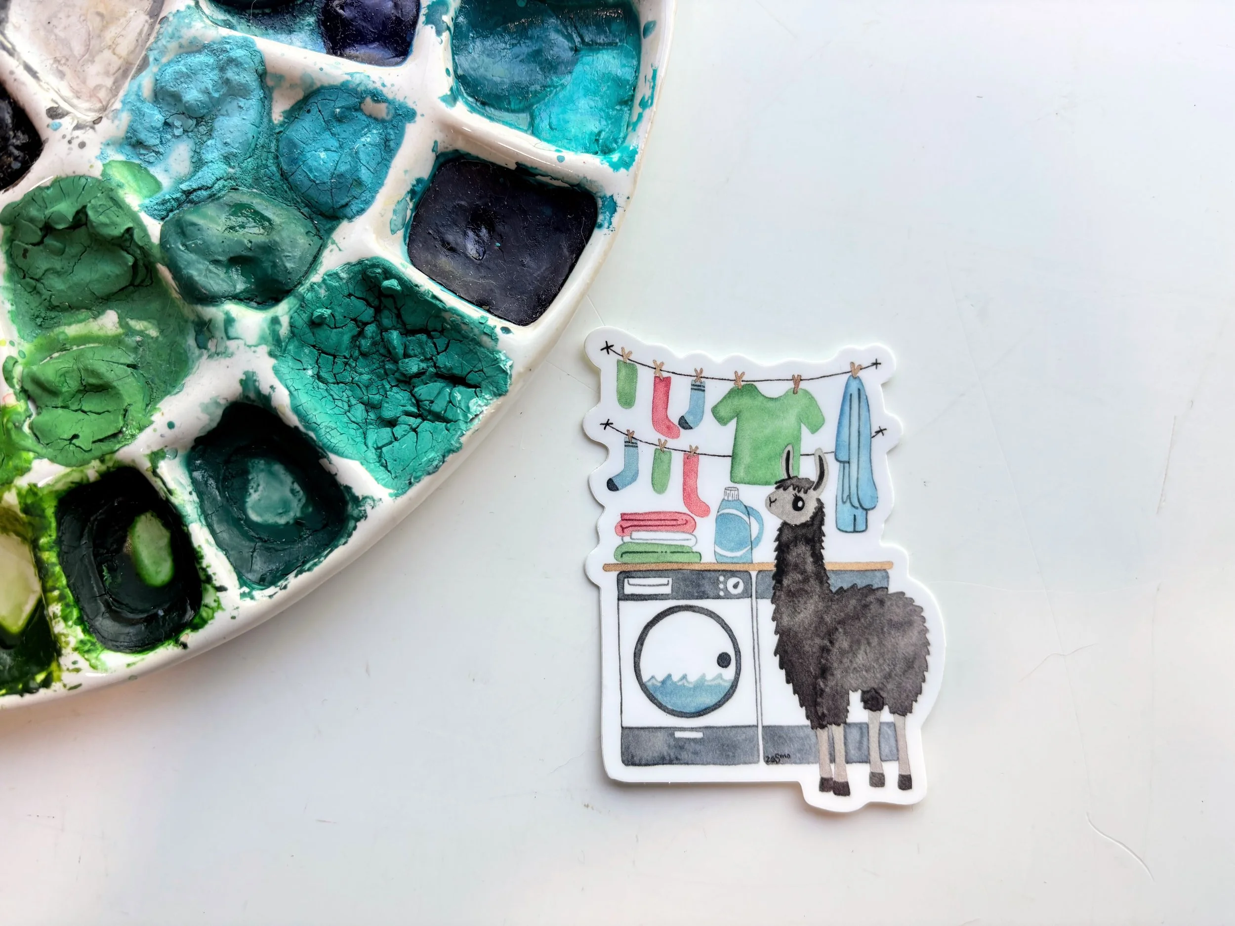 Alpaca Laundry Vinyl Sticker