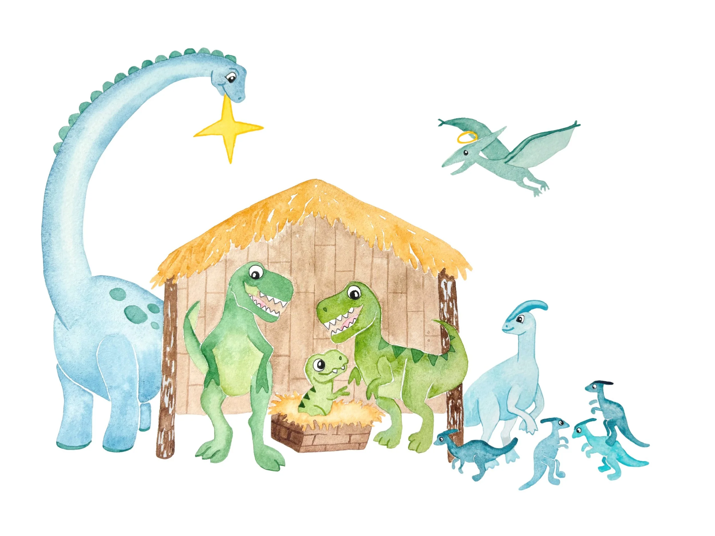 Dinosaur Nativity White.jpg