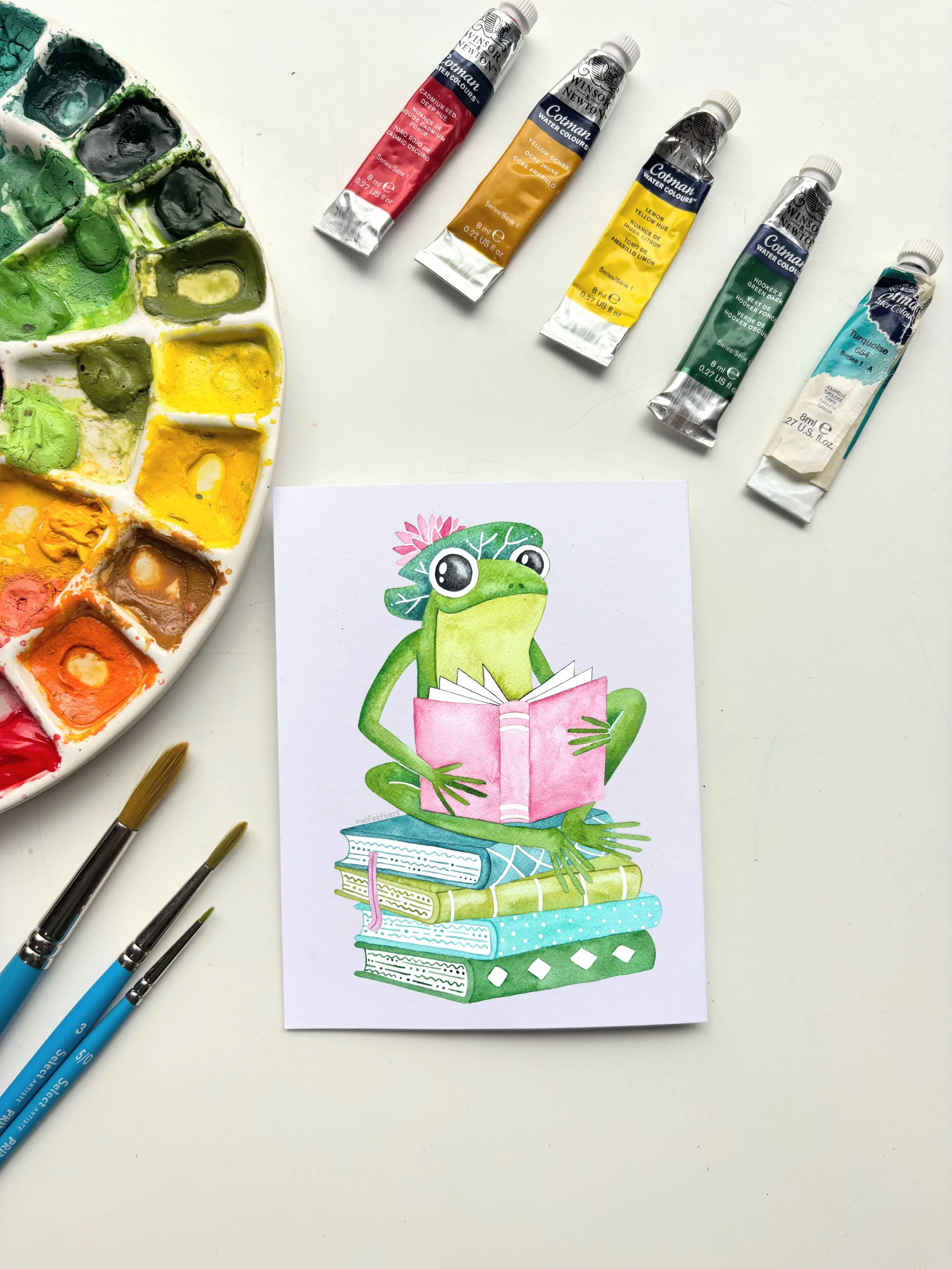 Frog Reading Books Card.jpg