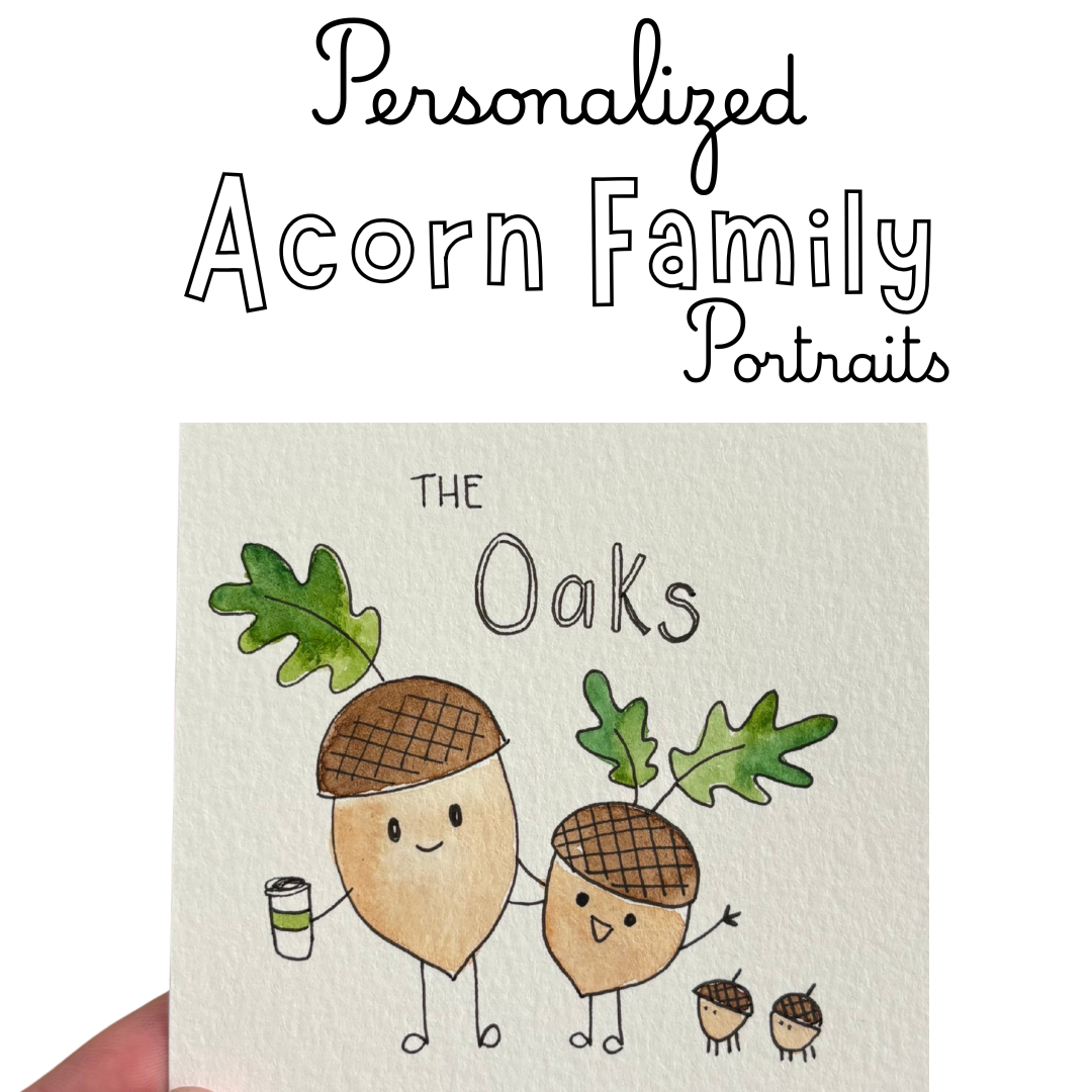 Personalized Acorn Portrait