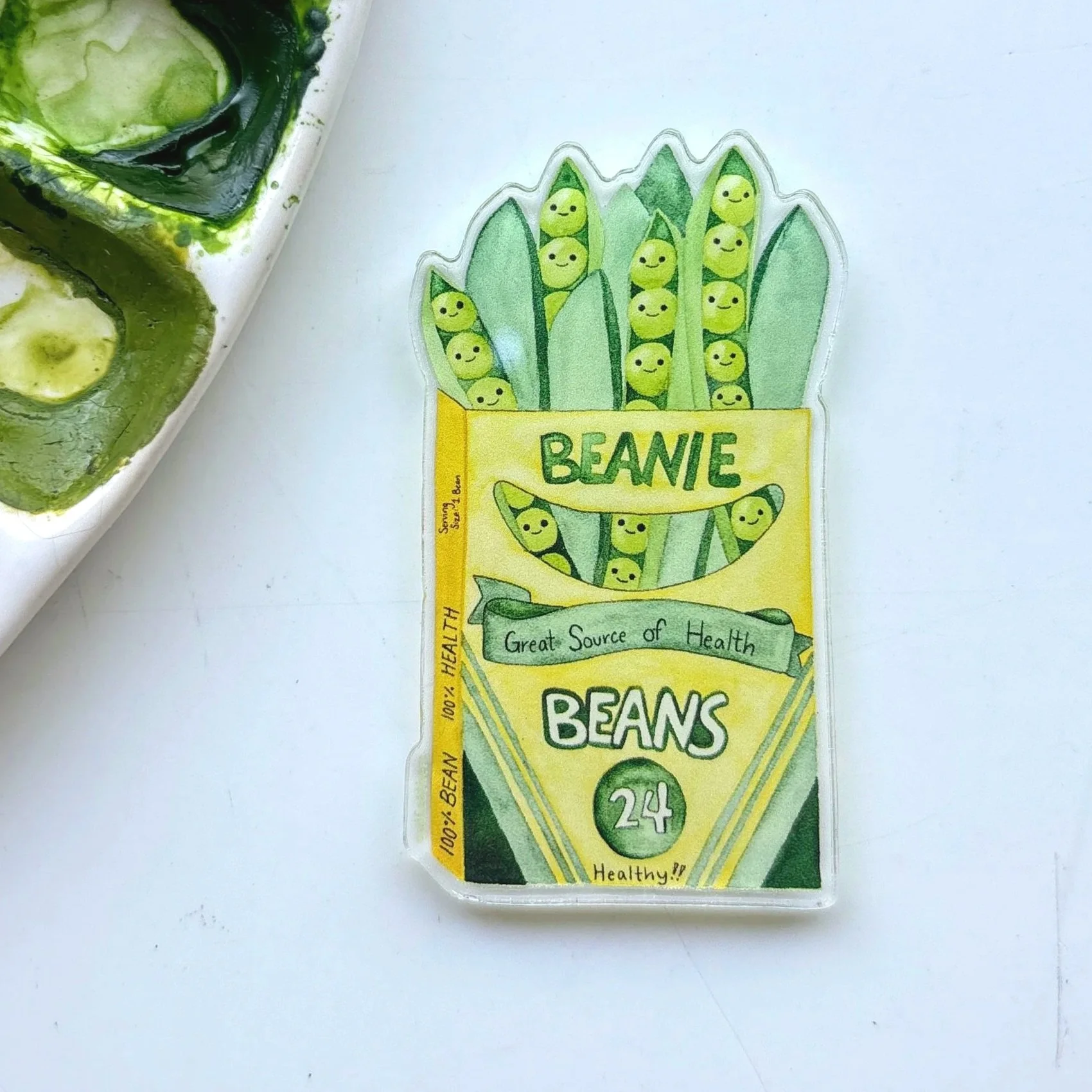 Beanie Bean Acrylic Magnet