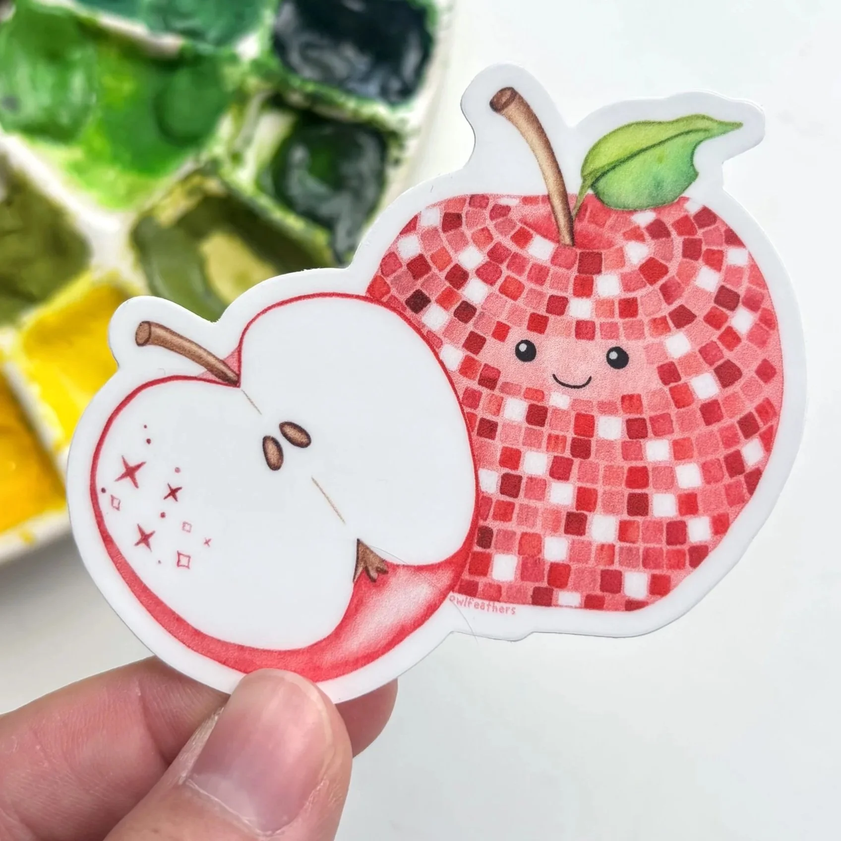 Disco Apple Sticker
