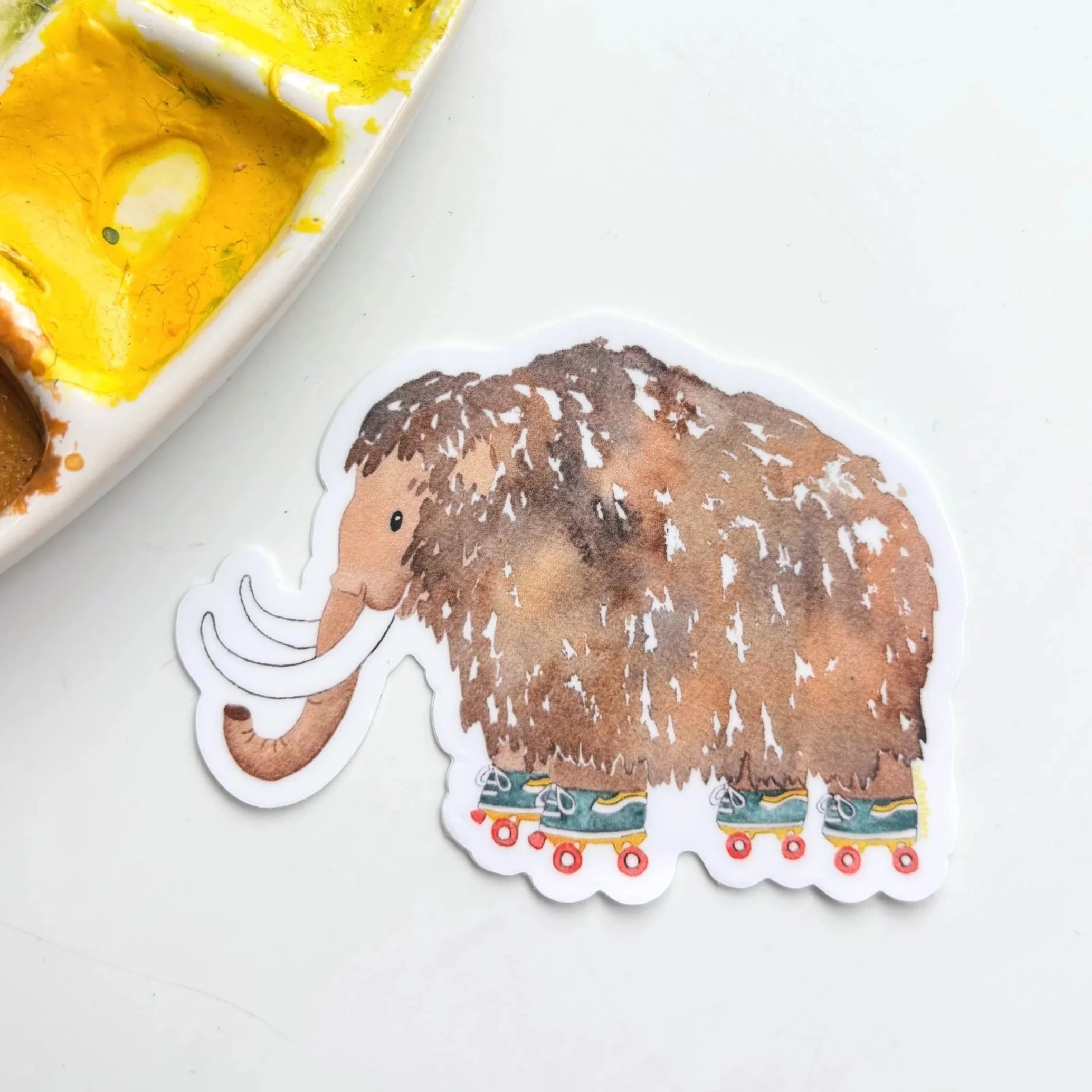 Mammoth Rollerskating Sticker