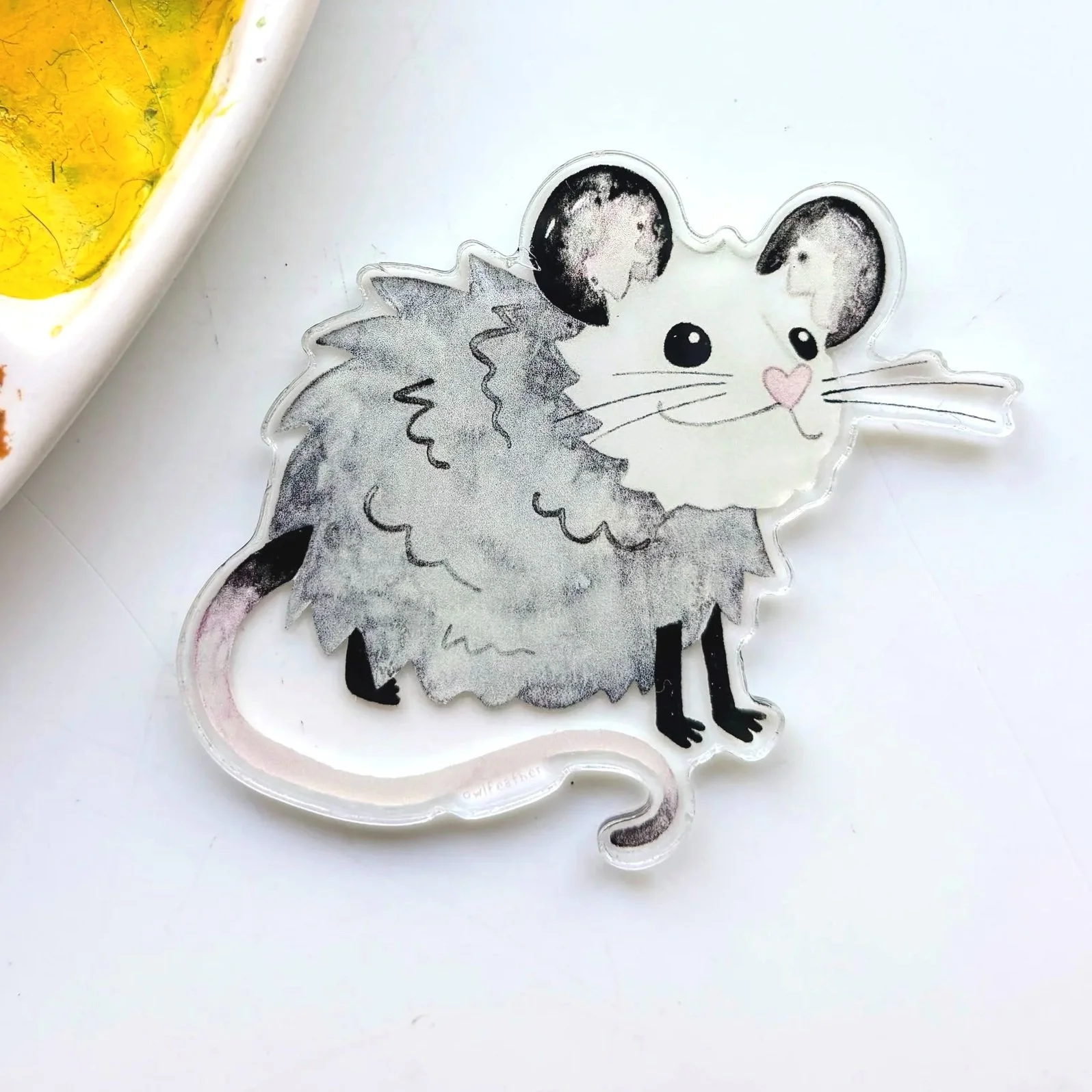 Opossum Acrylic Magnet