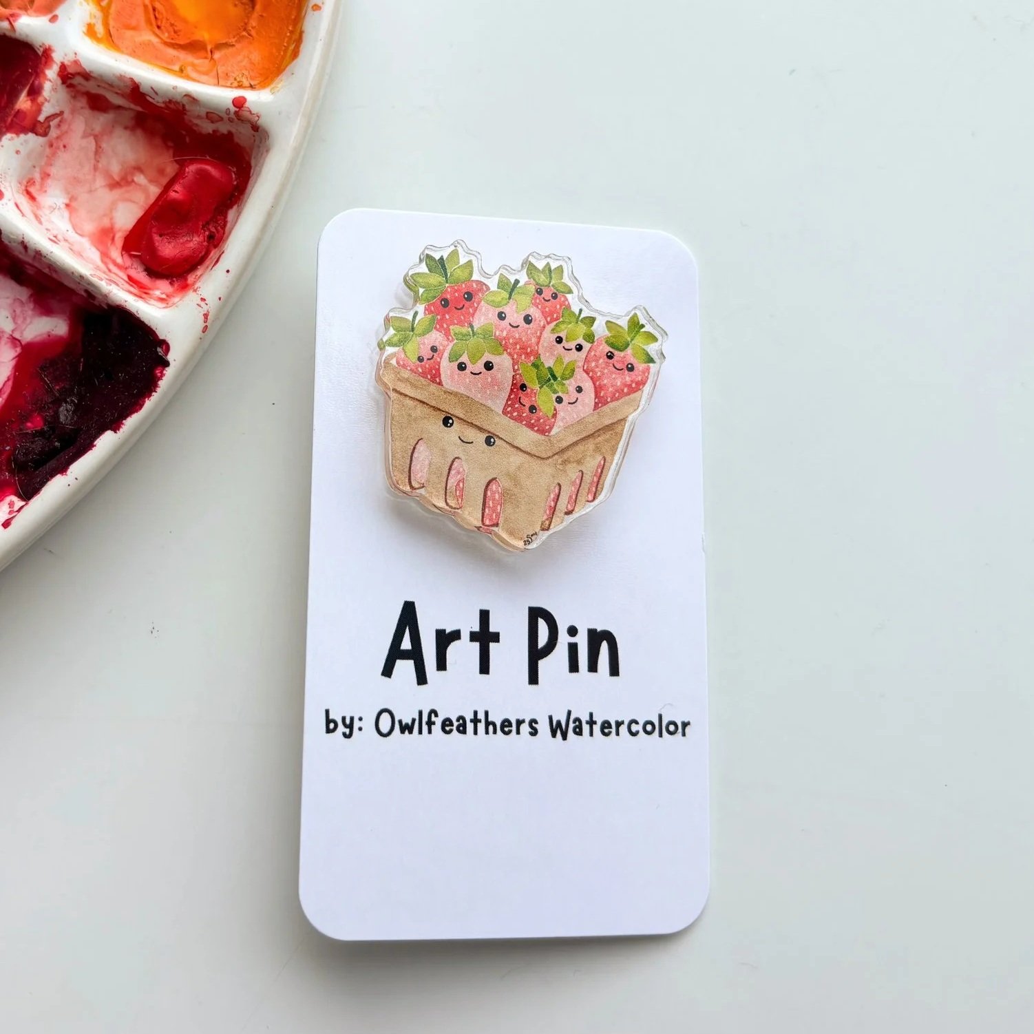 Strawberry Basket Friends Pin