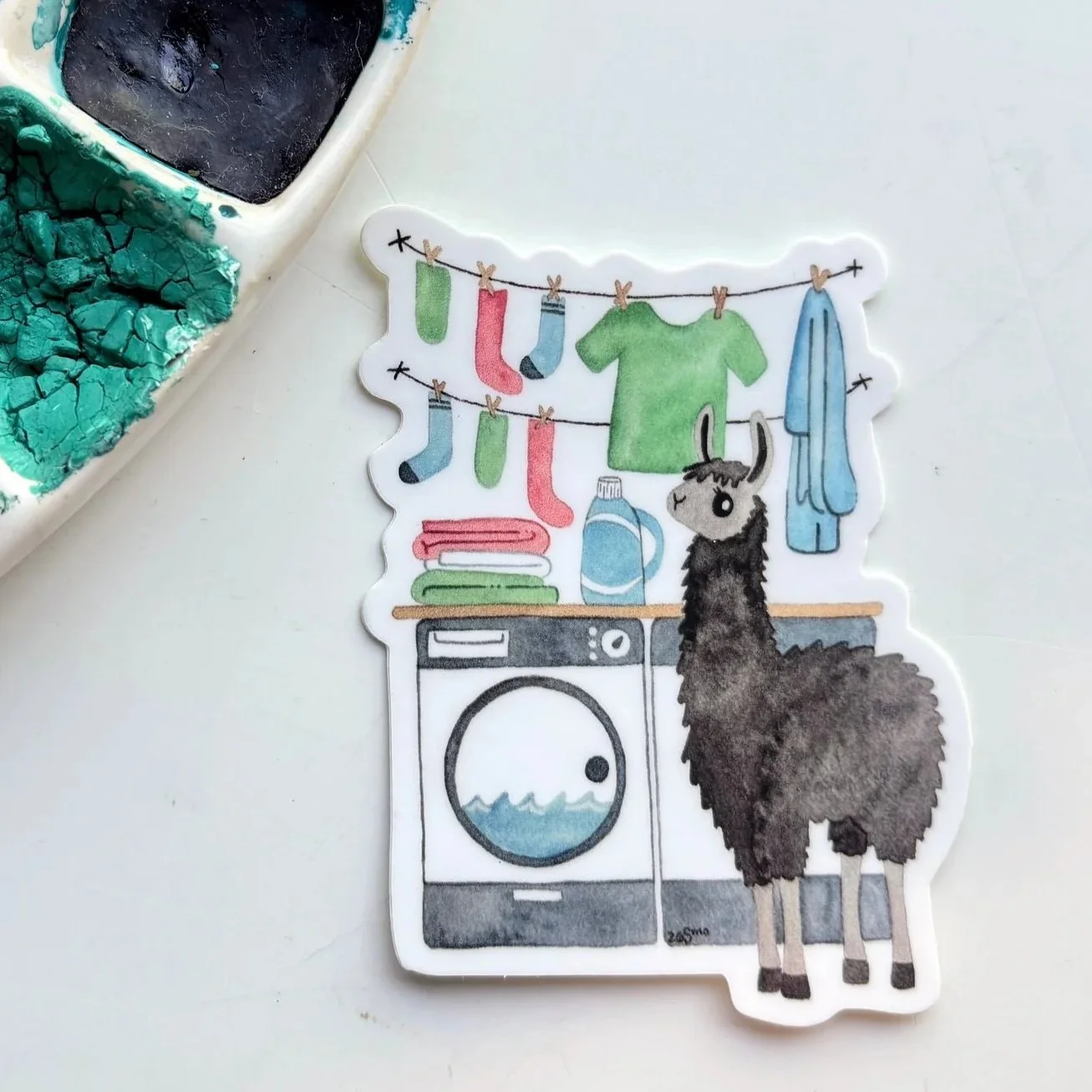 Alpaca Laundry Vinyl Sticker