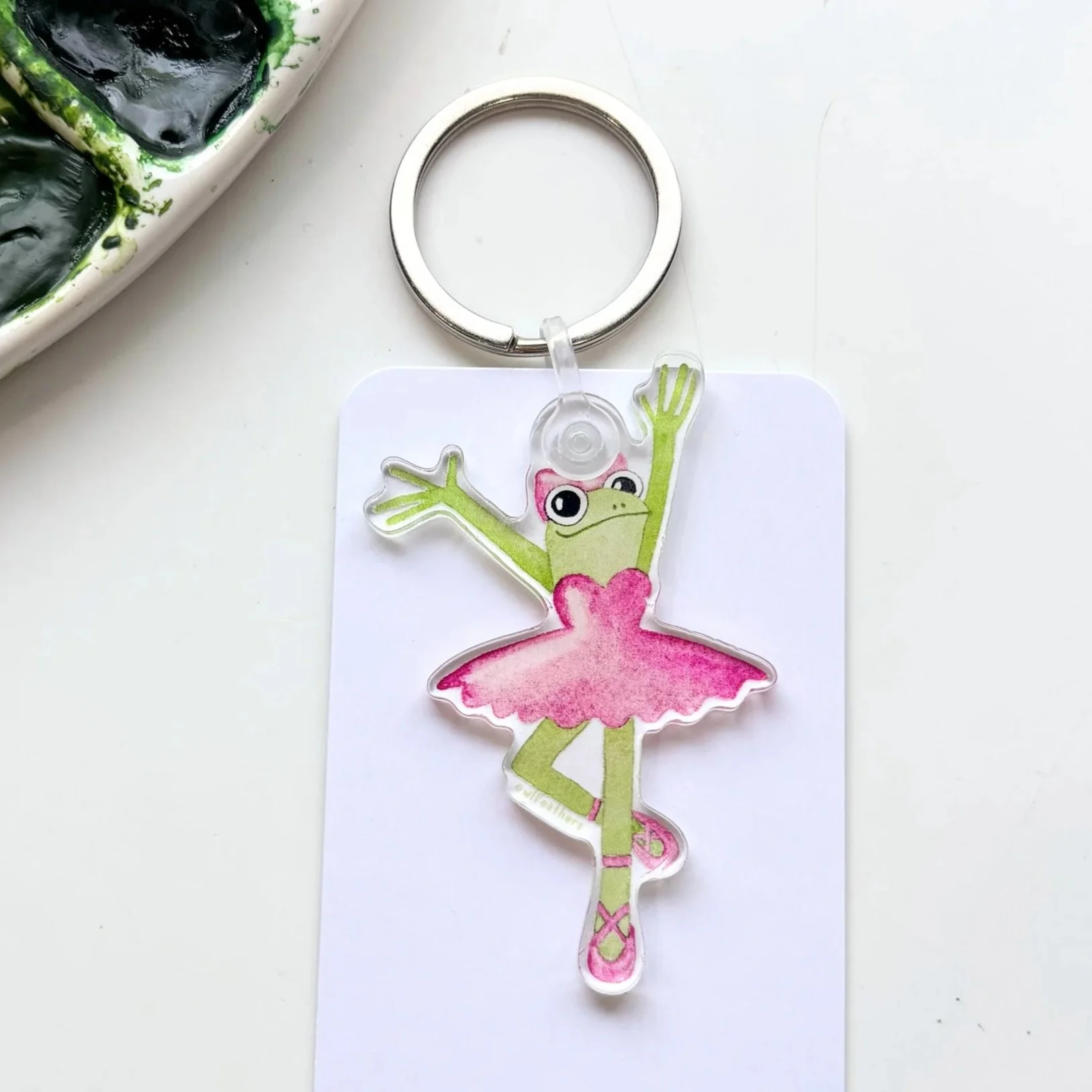 Frog Ballerina Keychain