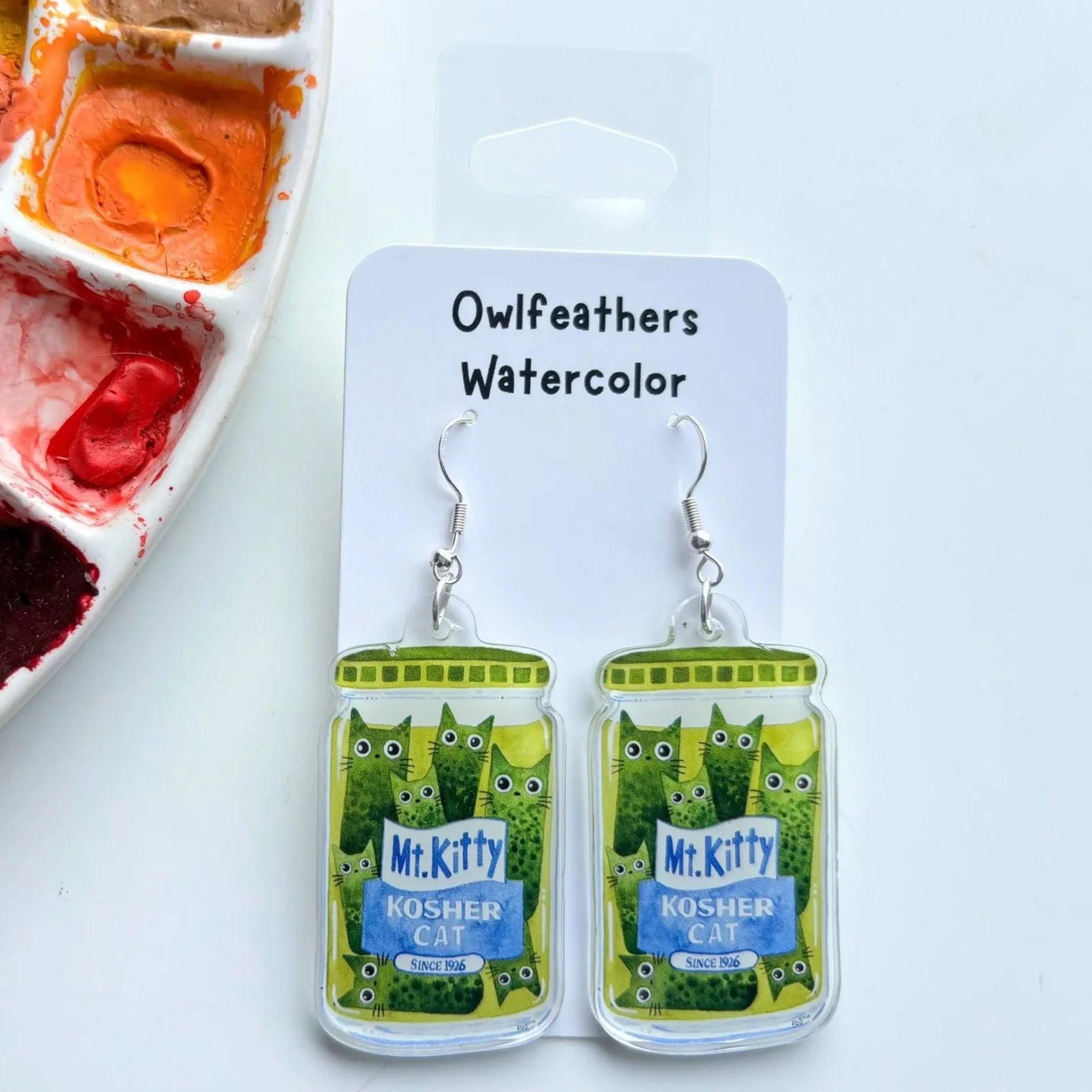 Pickle Cats Earrings