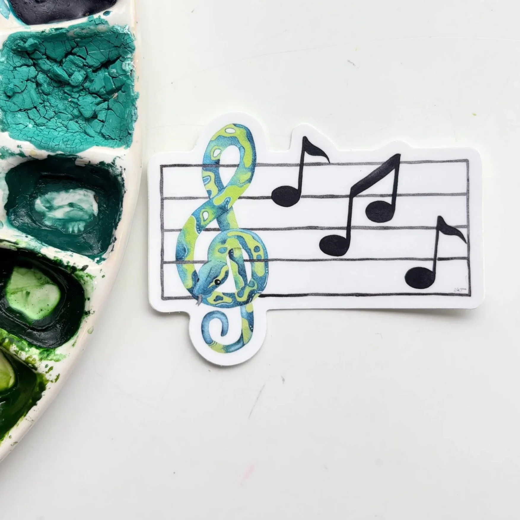 Snake Music Sticker