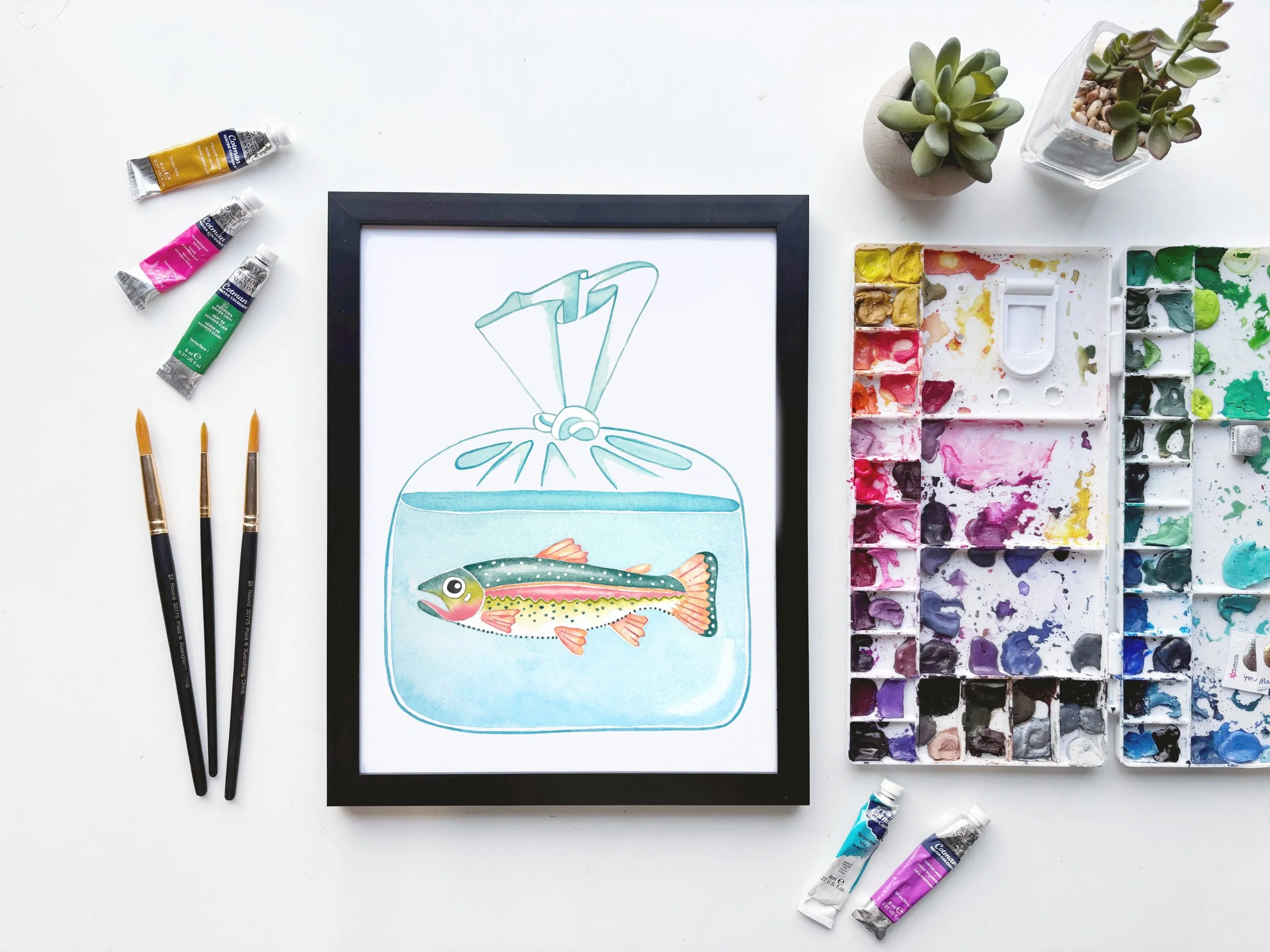 Sad Trout Print