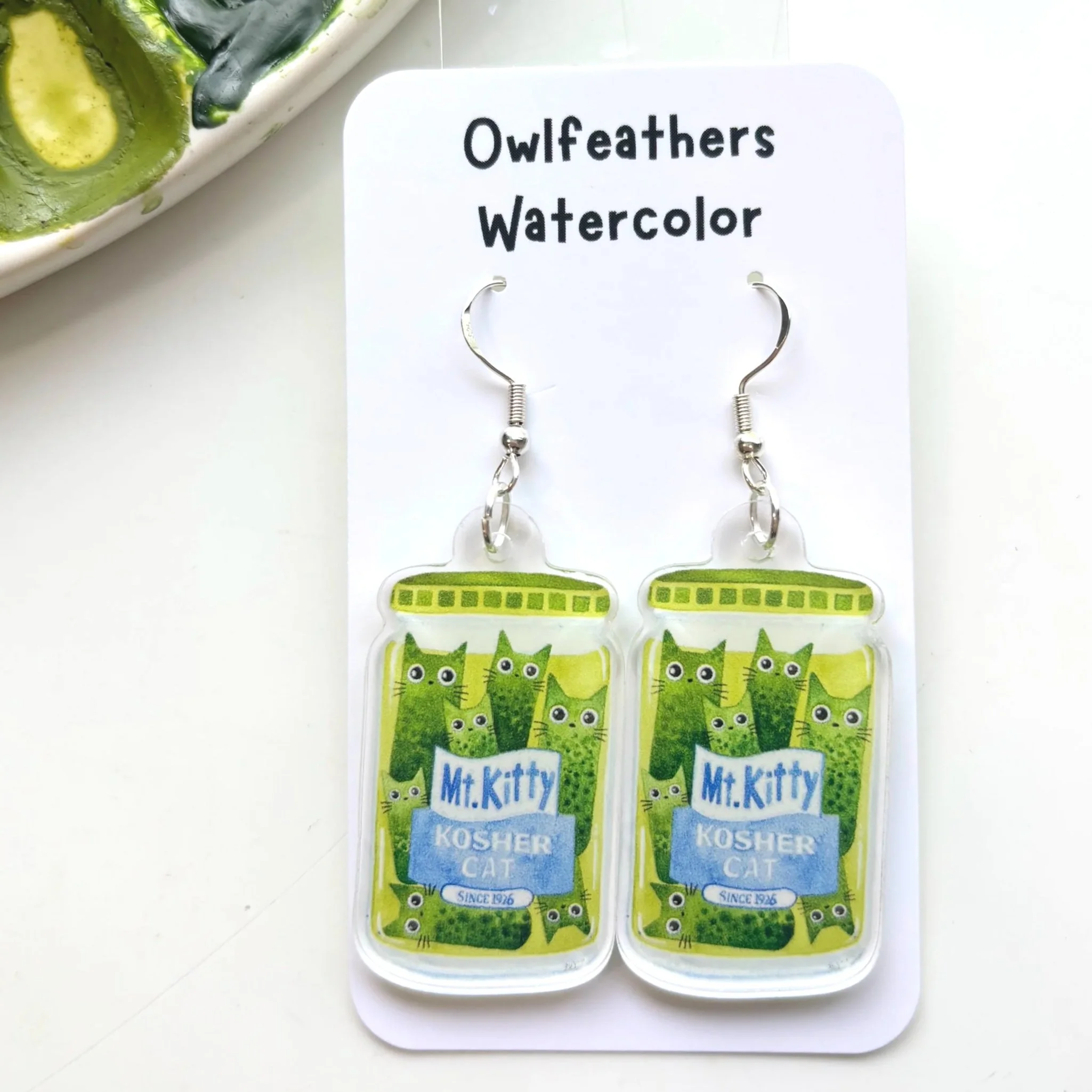 Pickle Cats Earrings
