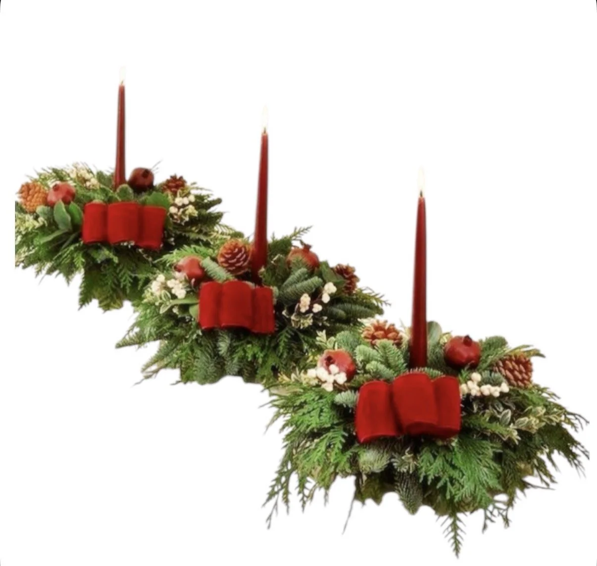 Tablescape Christmas Centerpieces 3pc