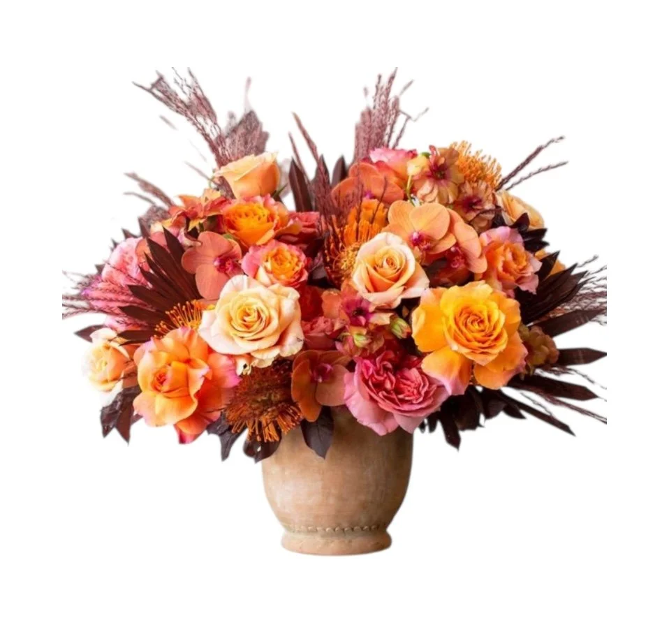 Corals & Porcelain Pot