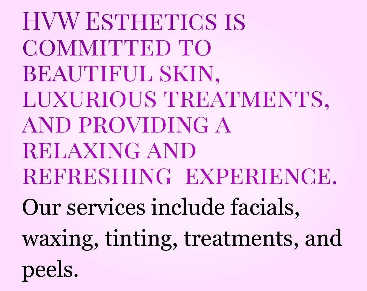 How can we help, improve and advise you on your skin care journey/routine? How can we help you relax and unwind? 

Call or text for an appointment or consultation 💜😊😊

781-983-7343

#skincare #esthetics #jetpeel  #hvwesthetics #northofboston 
#mar