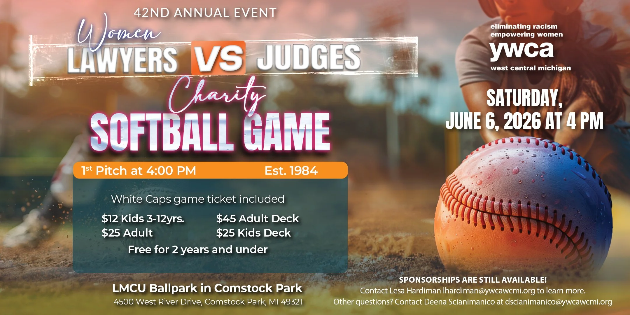 Women Lawyers vs. Judges Charity Softball Game