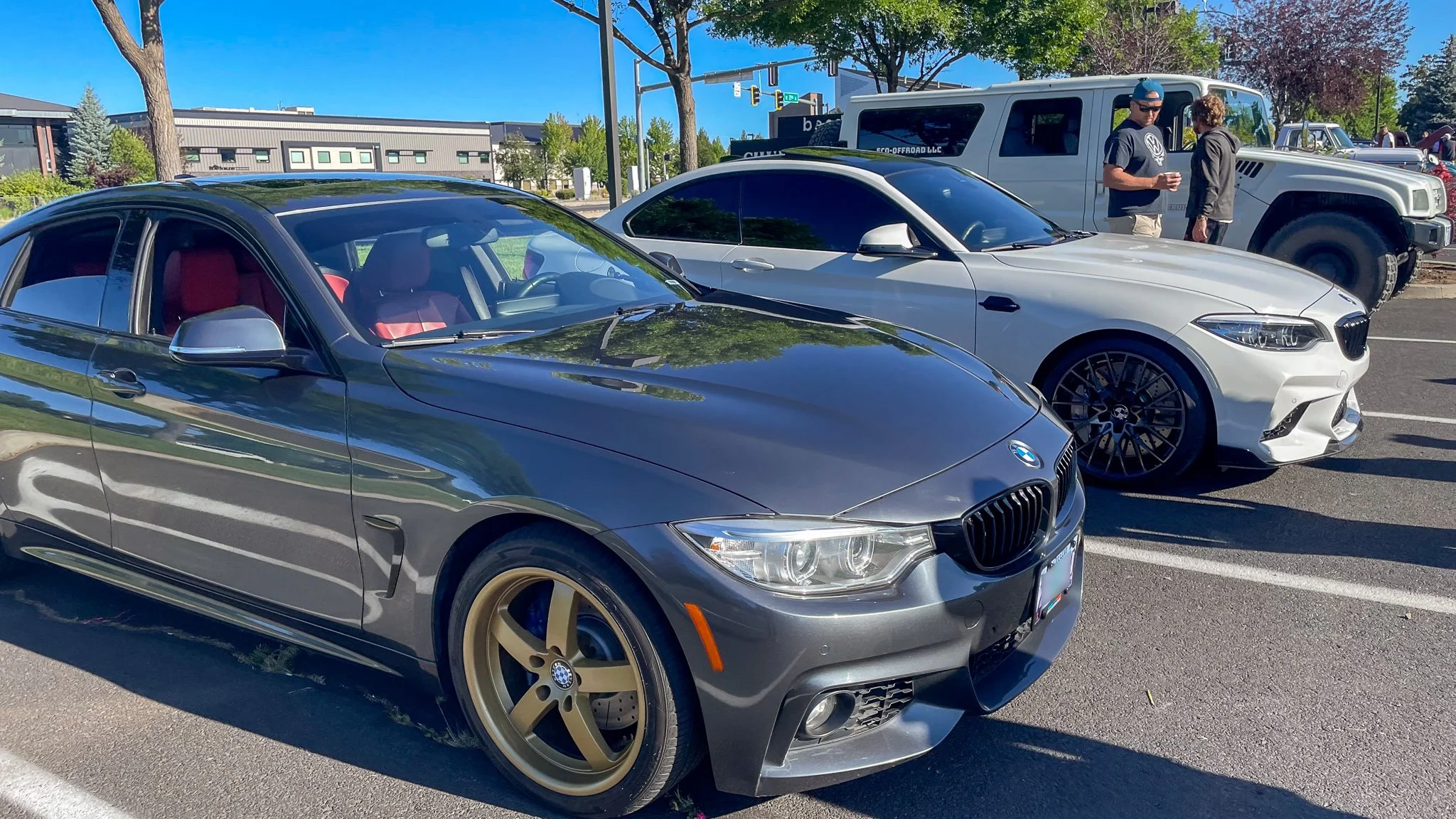 Bend Cars & Coffee 1st Saturdays a Naz Church parking lot BMWs.jpg