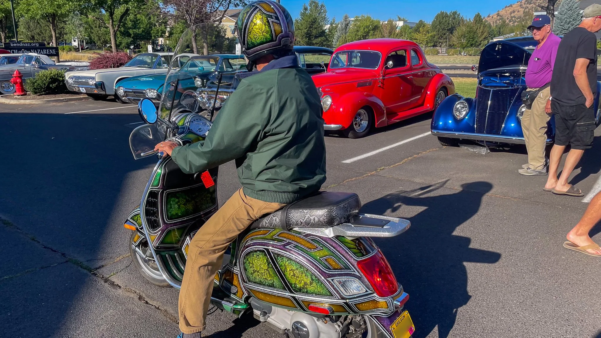 Custom paint moped at Bend Cars & Coffee.jpg